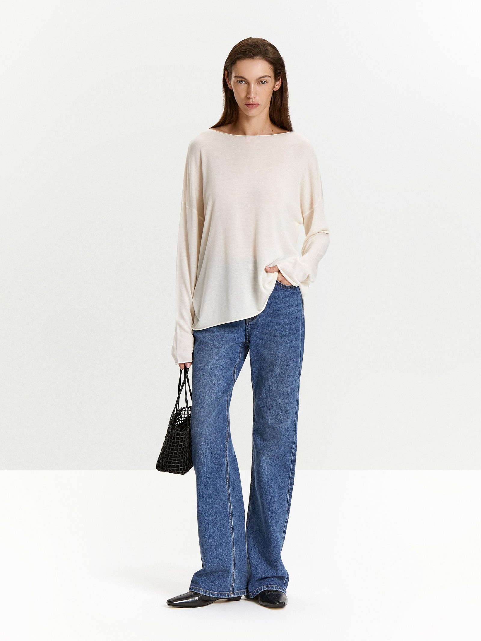 Джемпер с содержанием шелка