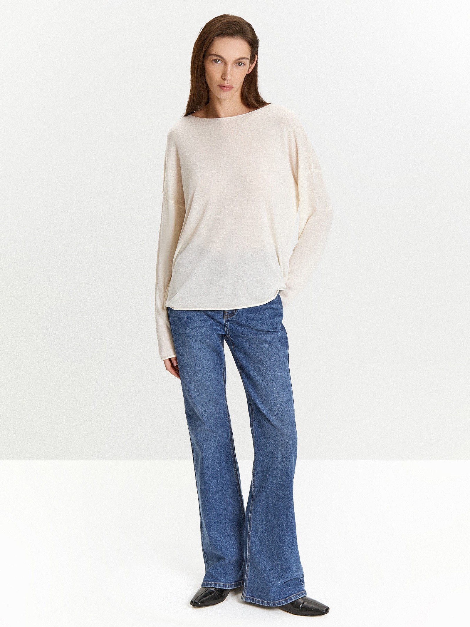 Джемпер с содержанием шелка