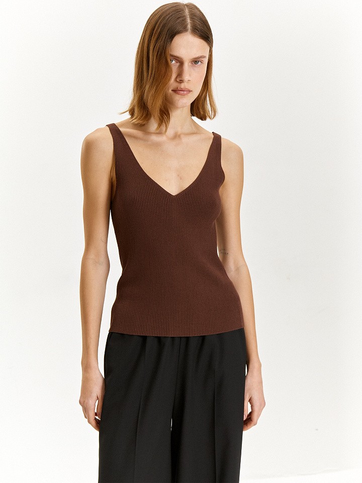 Трикотажный топ из вискозы