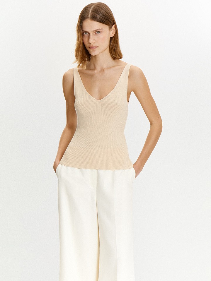 Трикотажный топ из вискозы