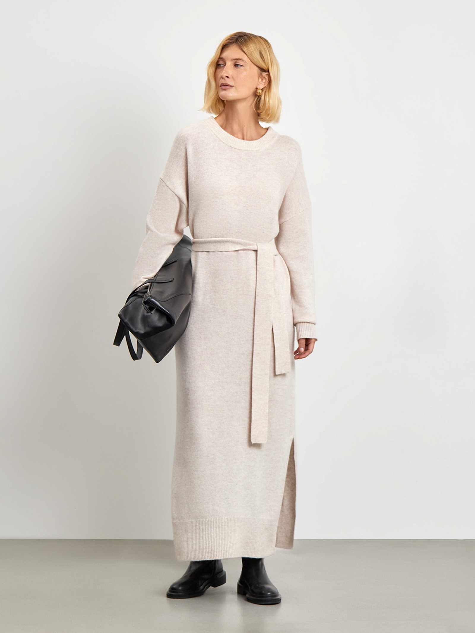 Платье из 100% шерсти мериноса