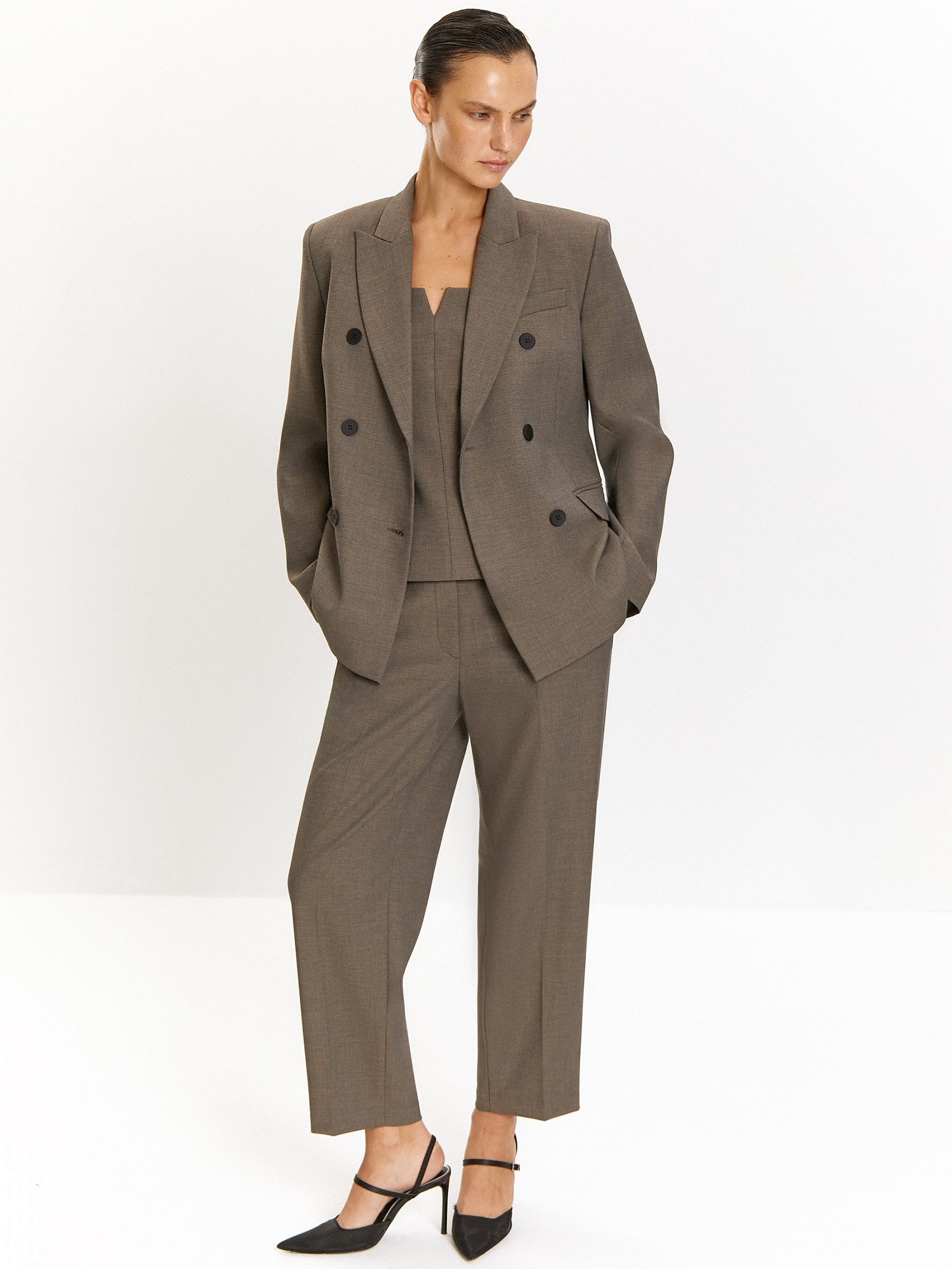 Двубортный жакет