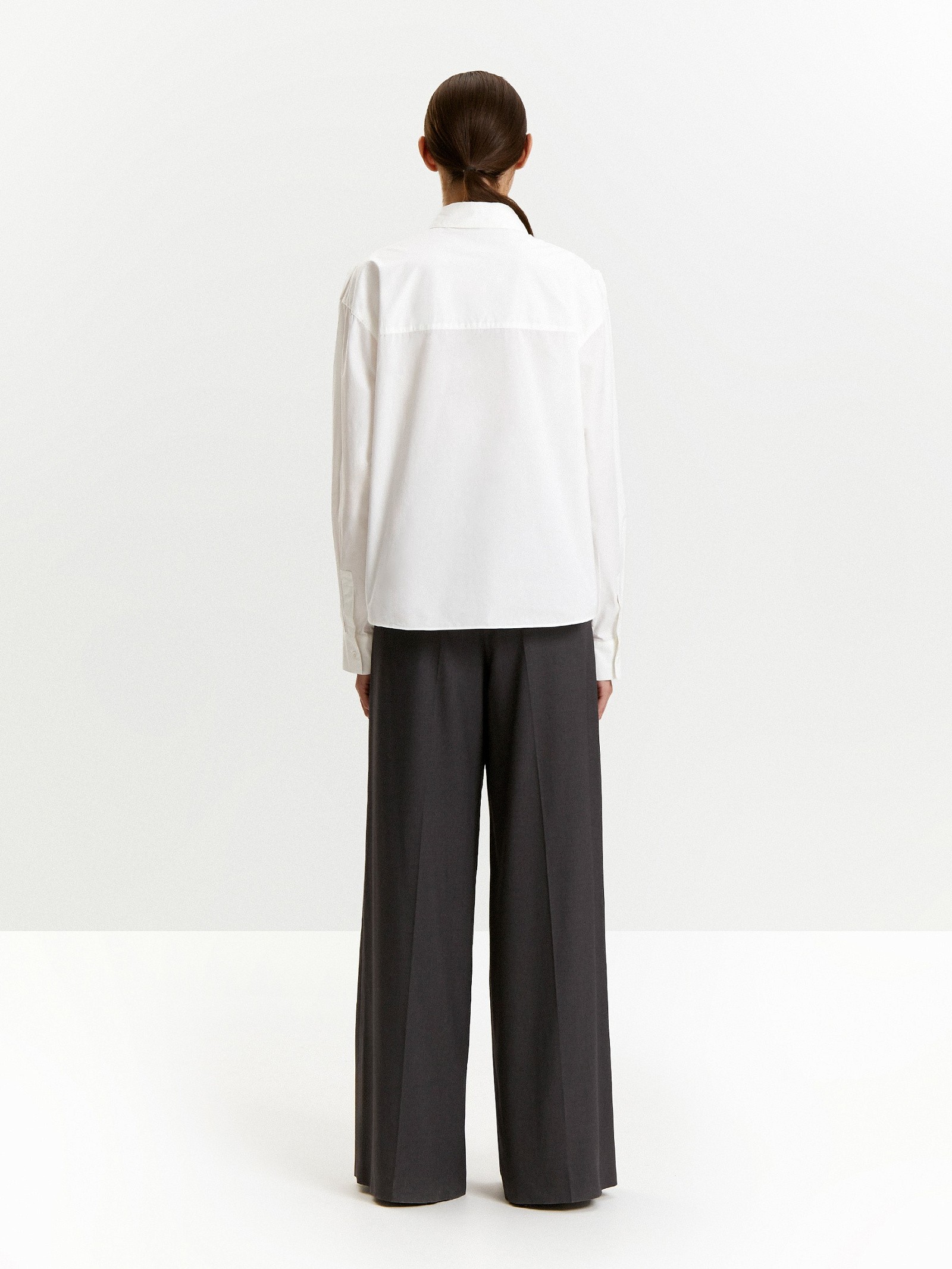 Рубашка однотонная