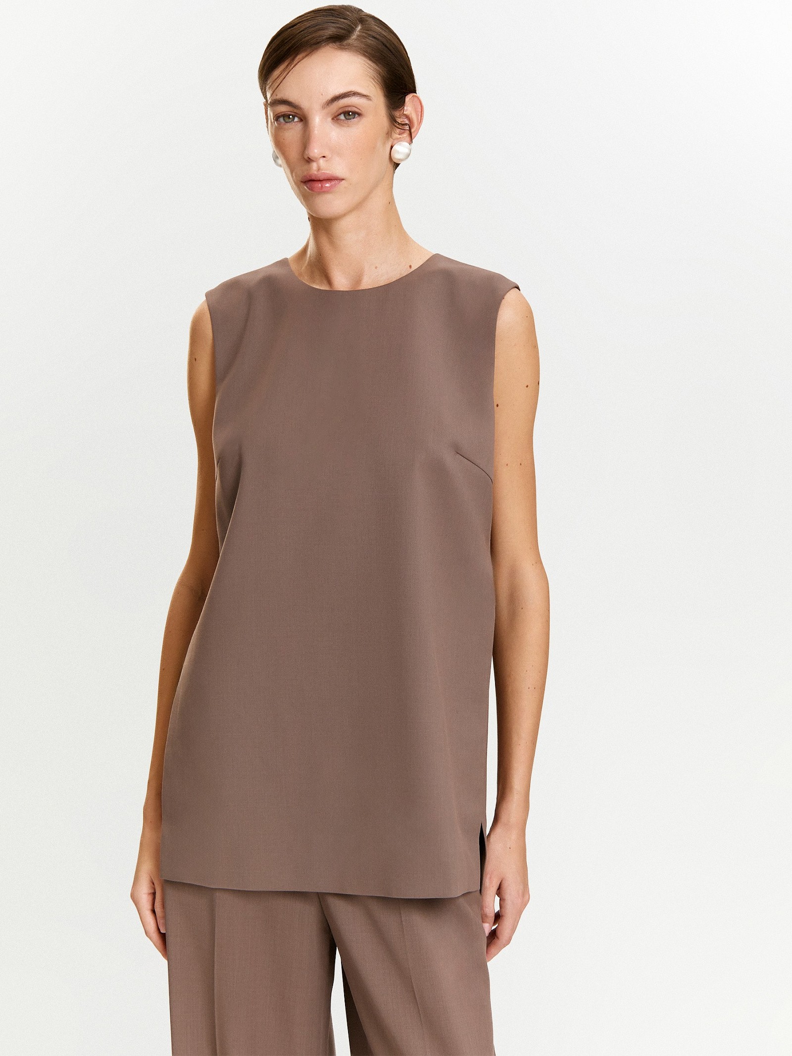 Блуза однотон