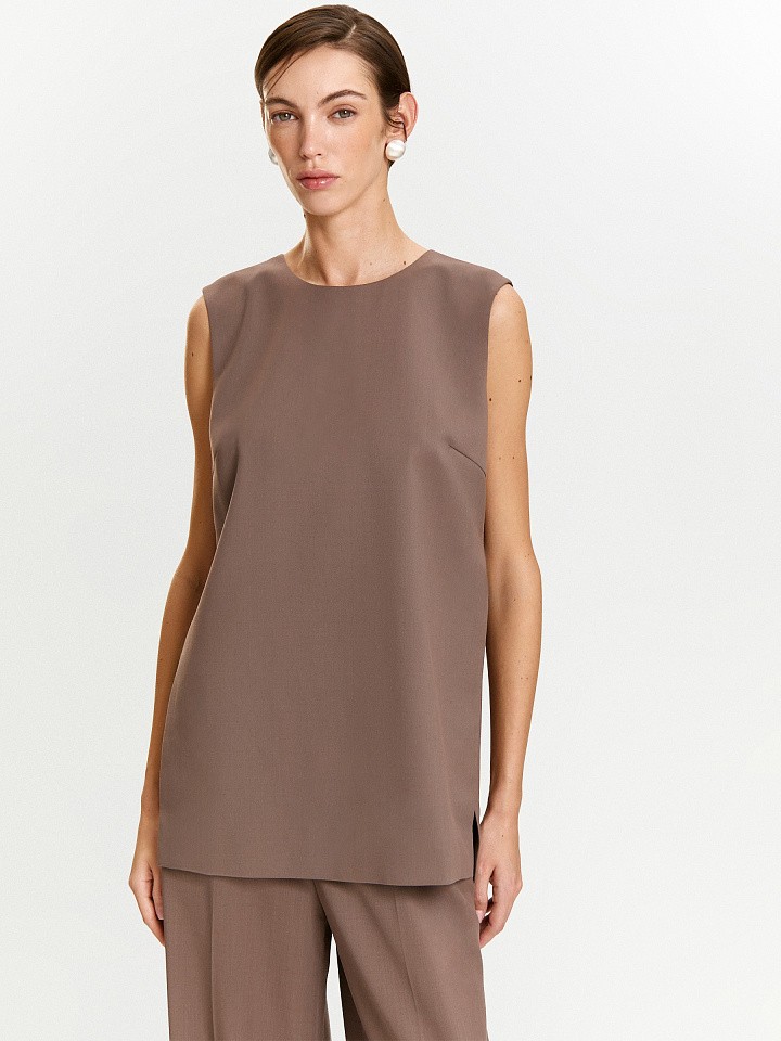 Блуза однотон