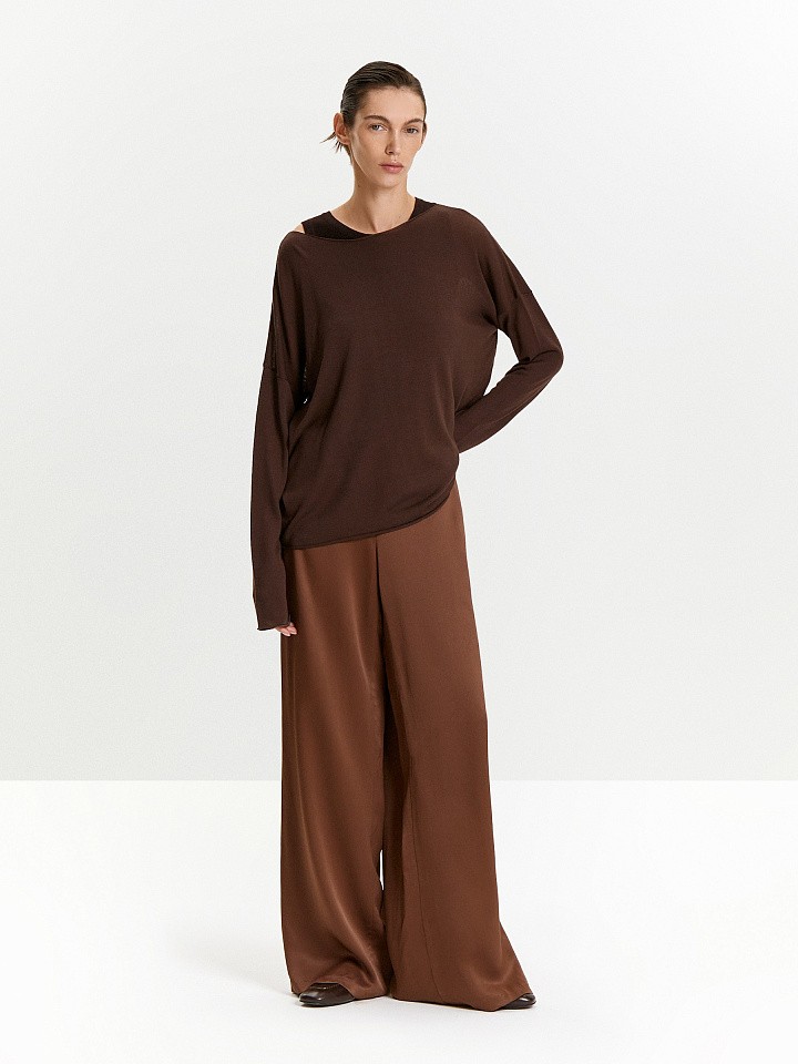 Джемпер с содержанием шелка