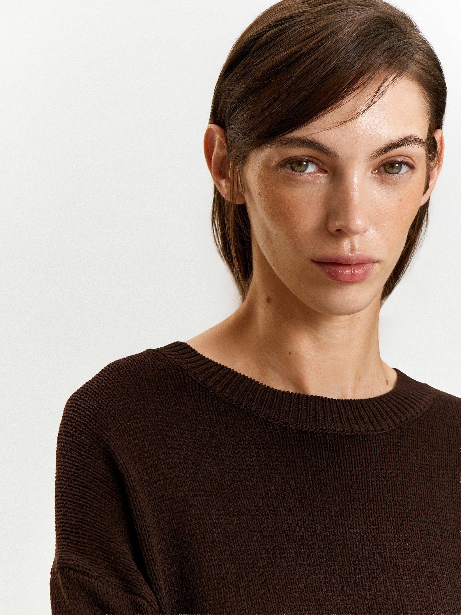 Джемпер с содержанием льна