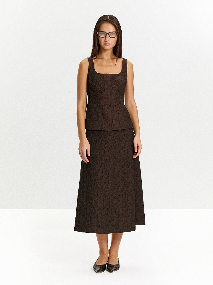 Однотонный топ