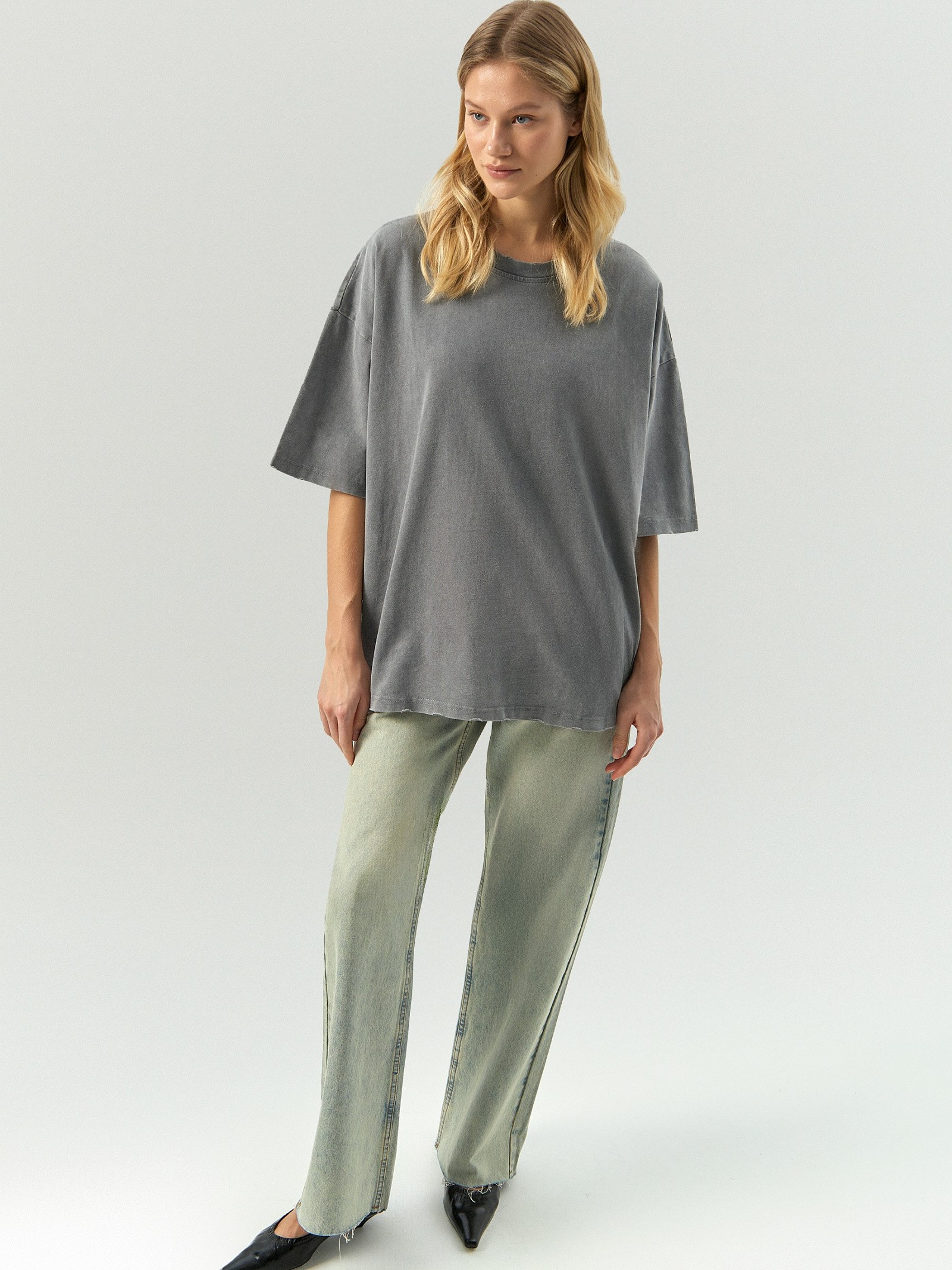 Футболка oversize с эффектом варки