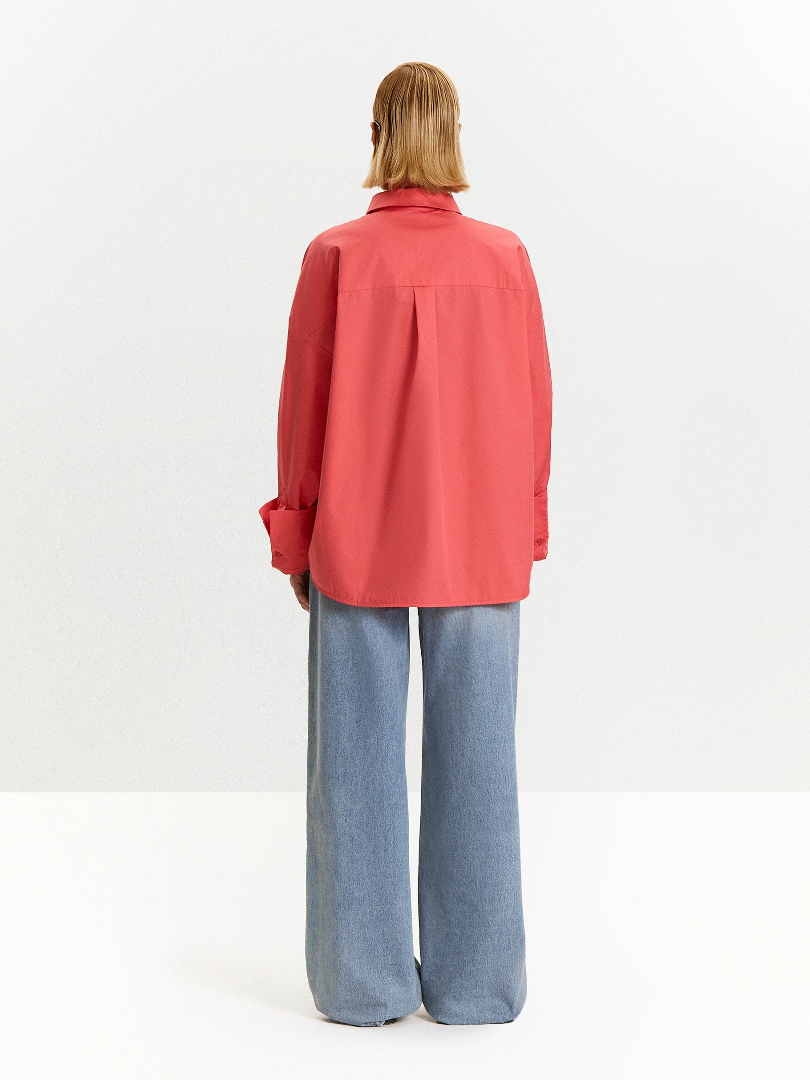 Рубашка однотонная