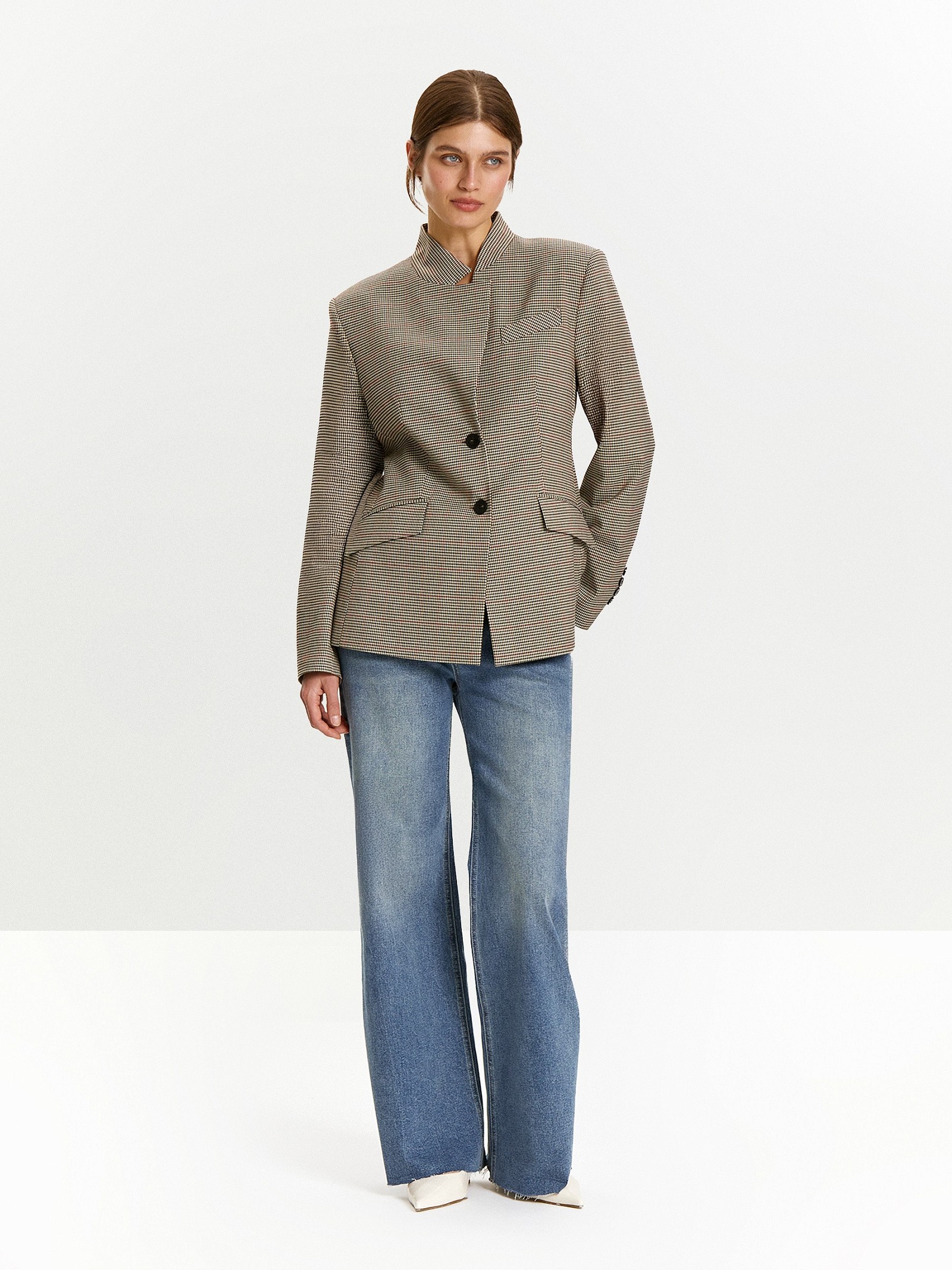 Жакет в клетку