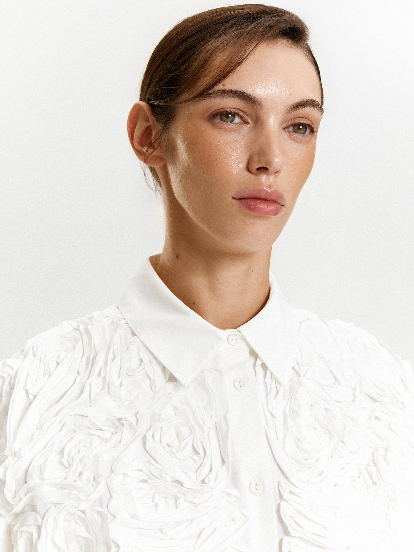 Рубашка однотонная