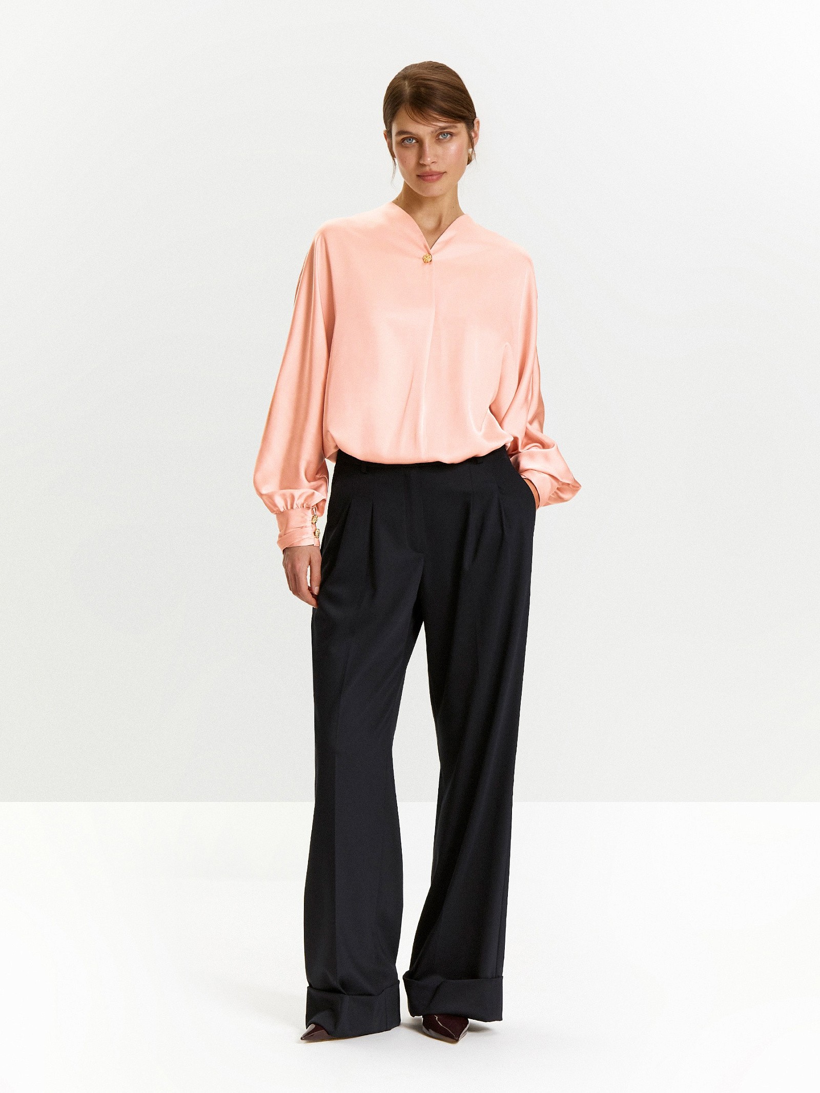 Брюки широкого кроя