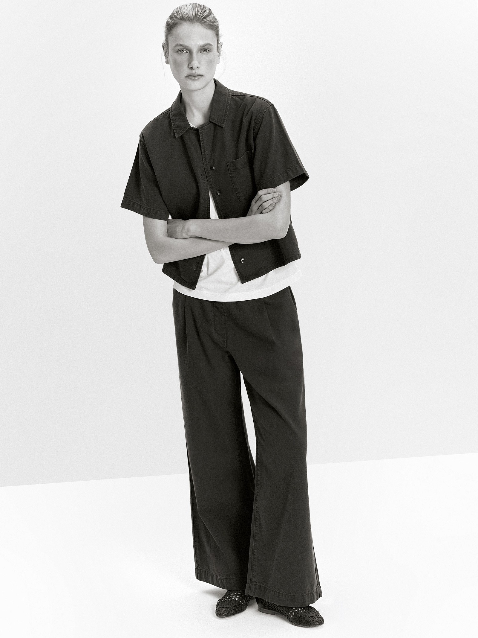 Брюки широкого кроя