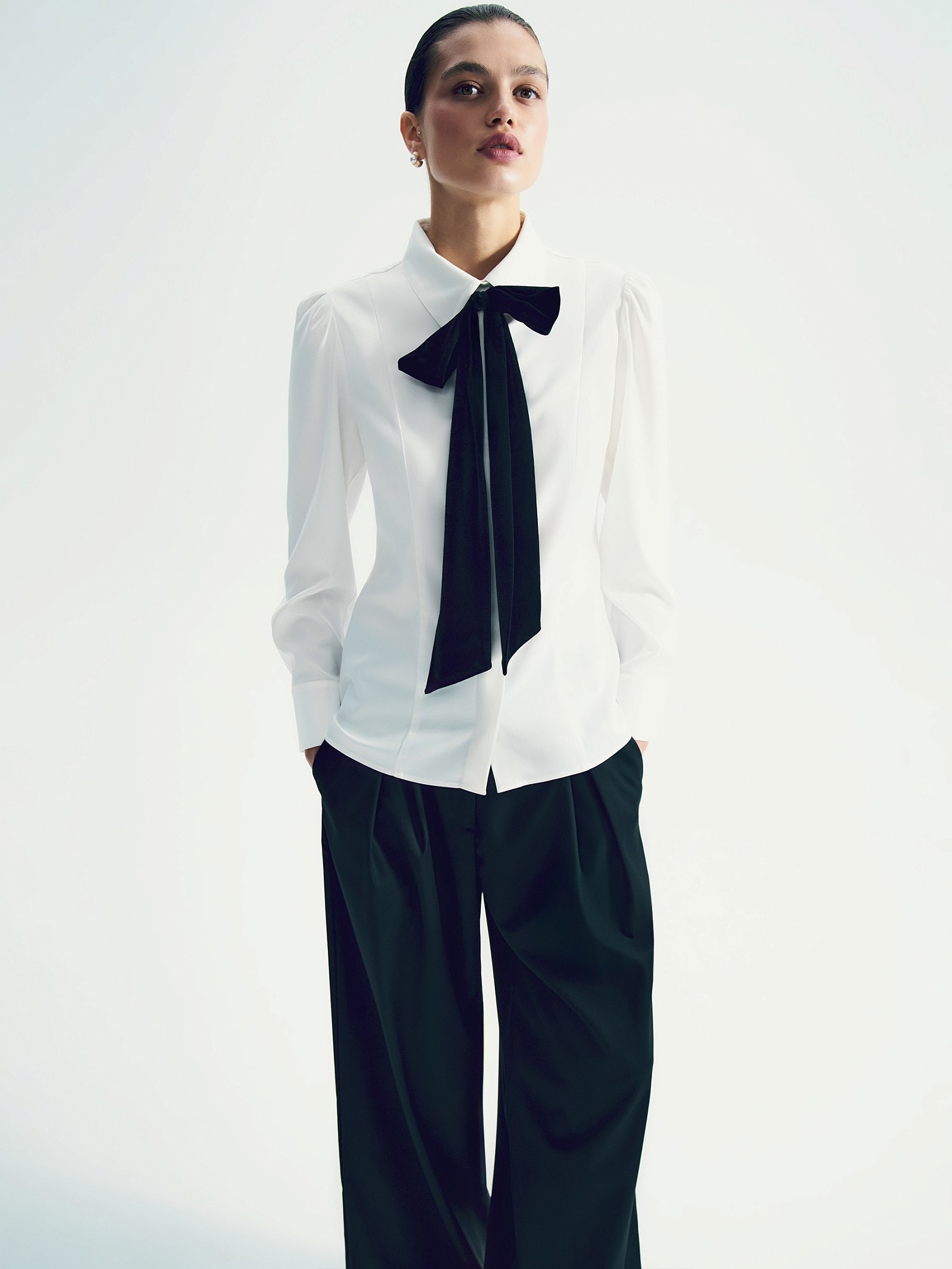 Рубашка с бантом