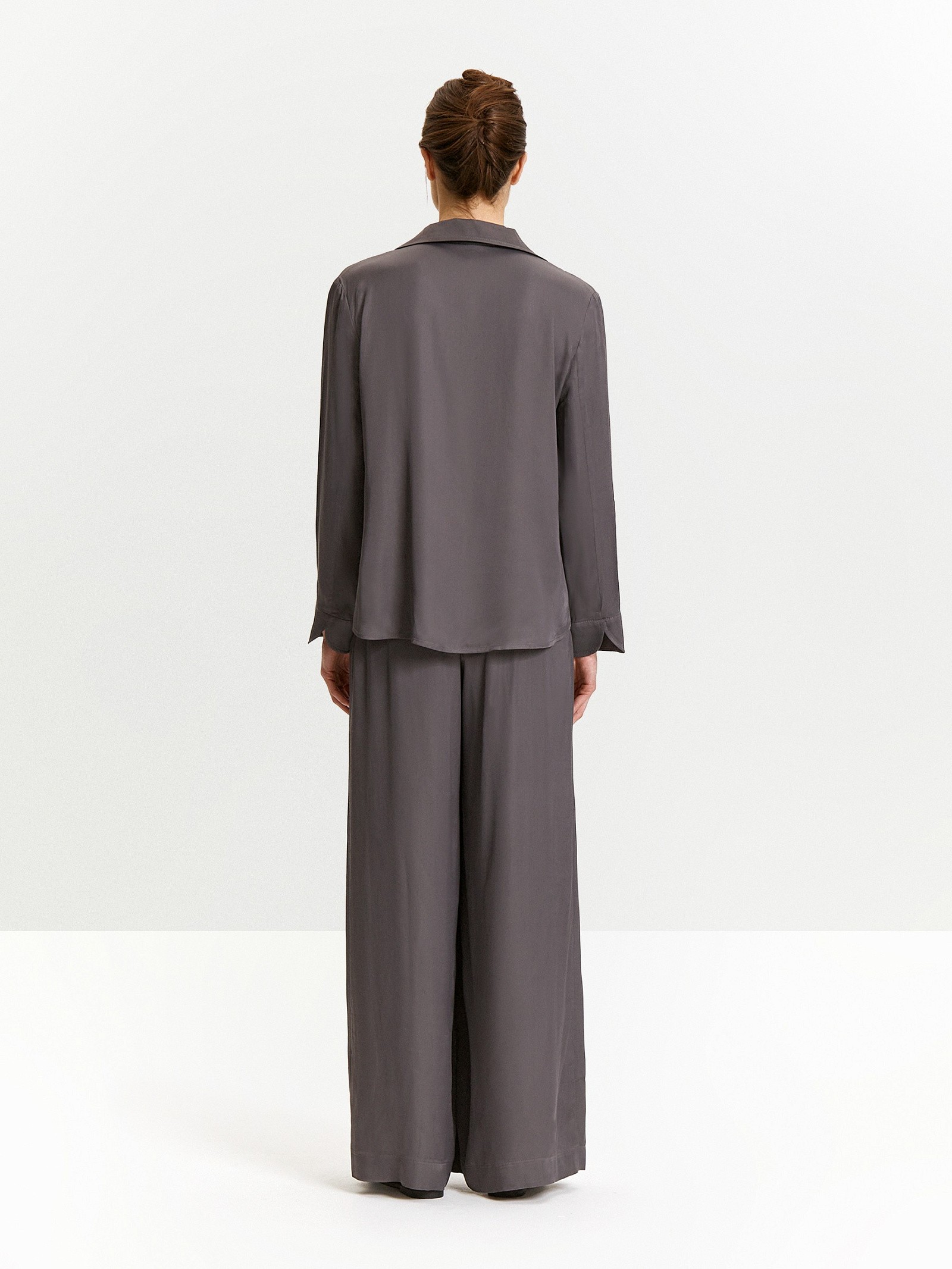 Рубашка однотонная