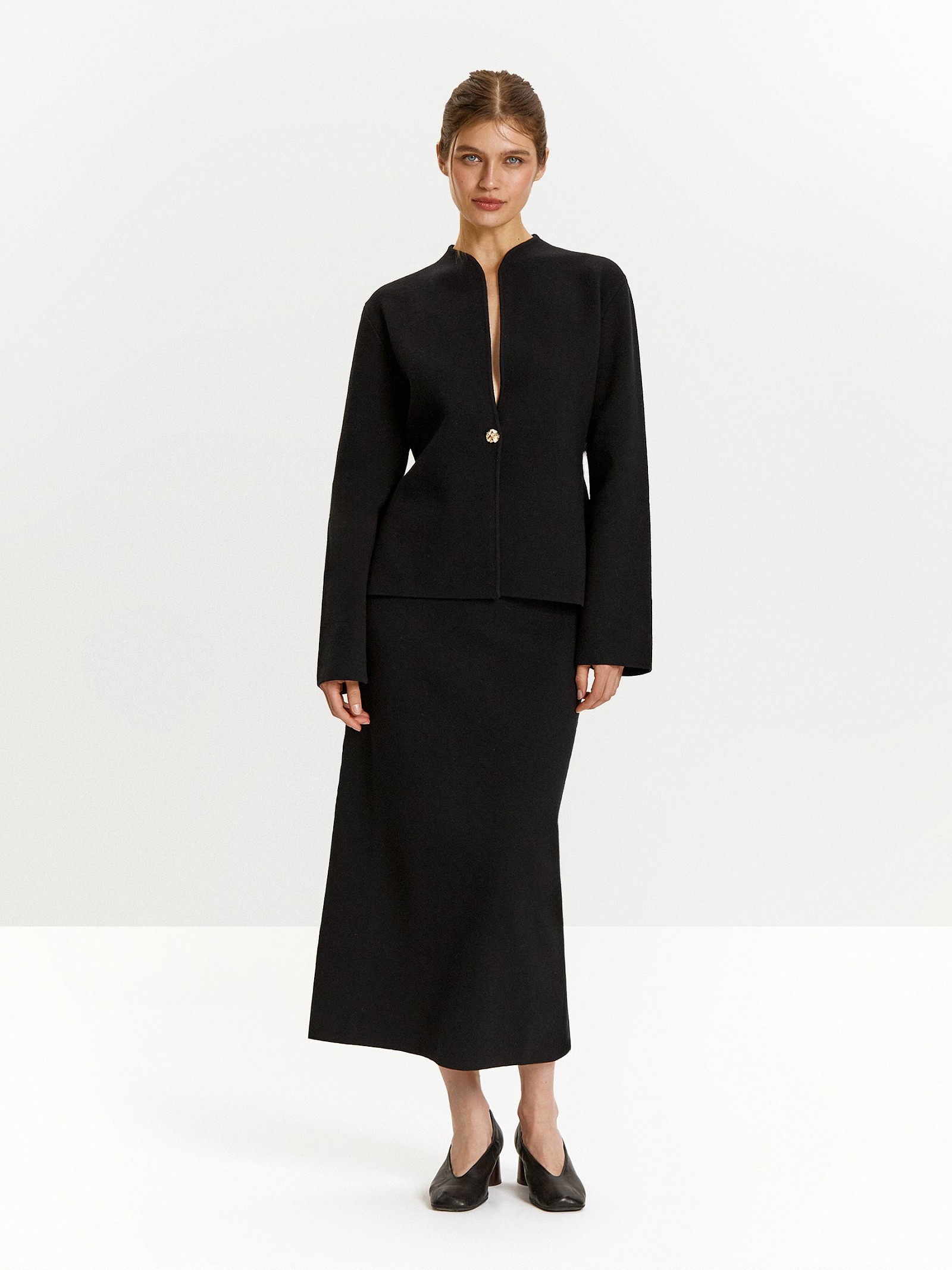 Кардиган с содержанием шерсти