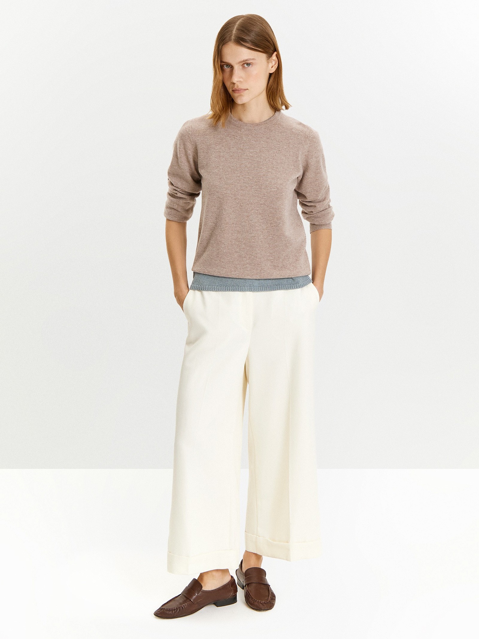 Брюки широкого кроя