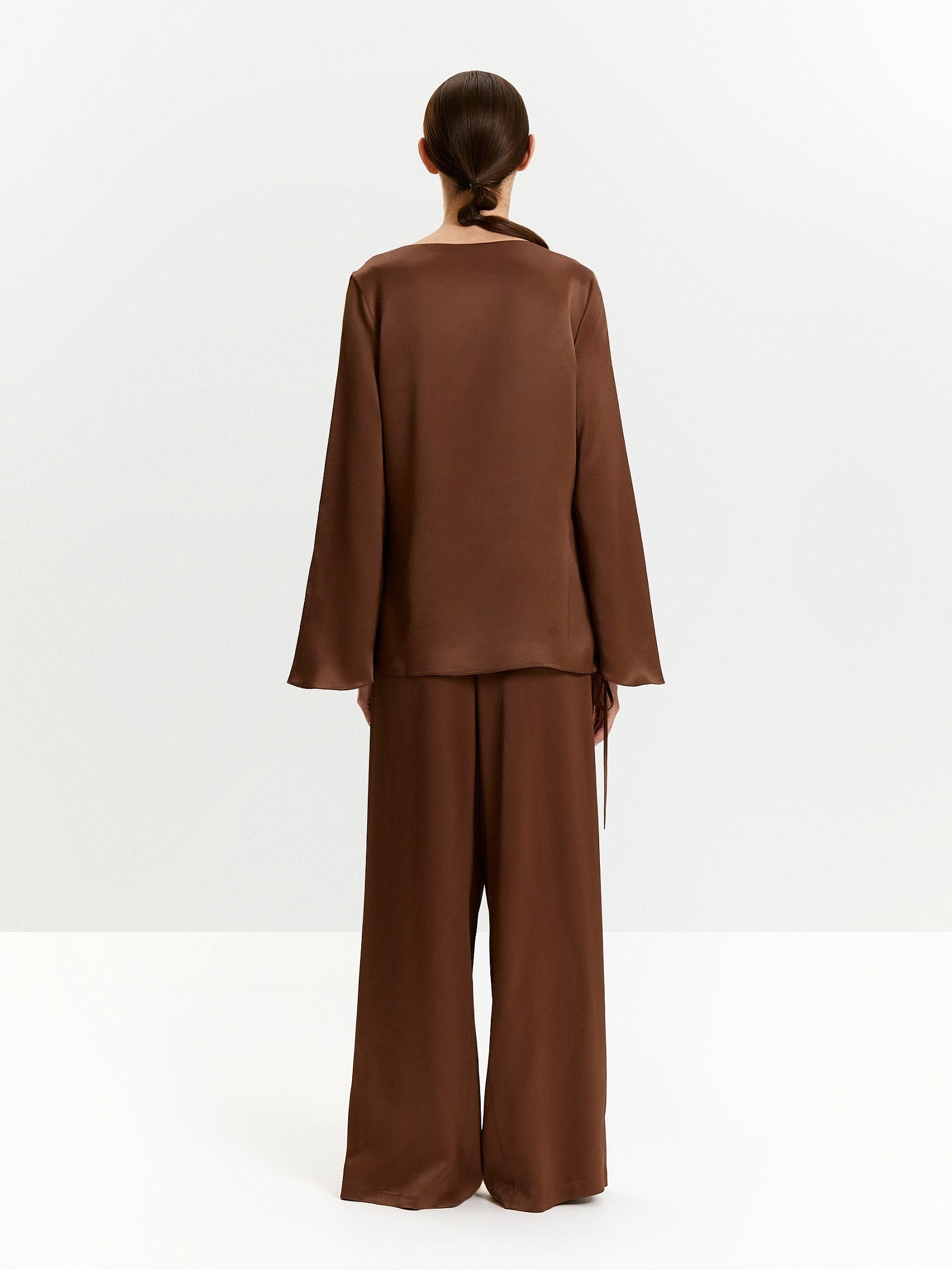 Блузка с завязками из 100% вискозы