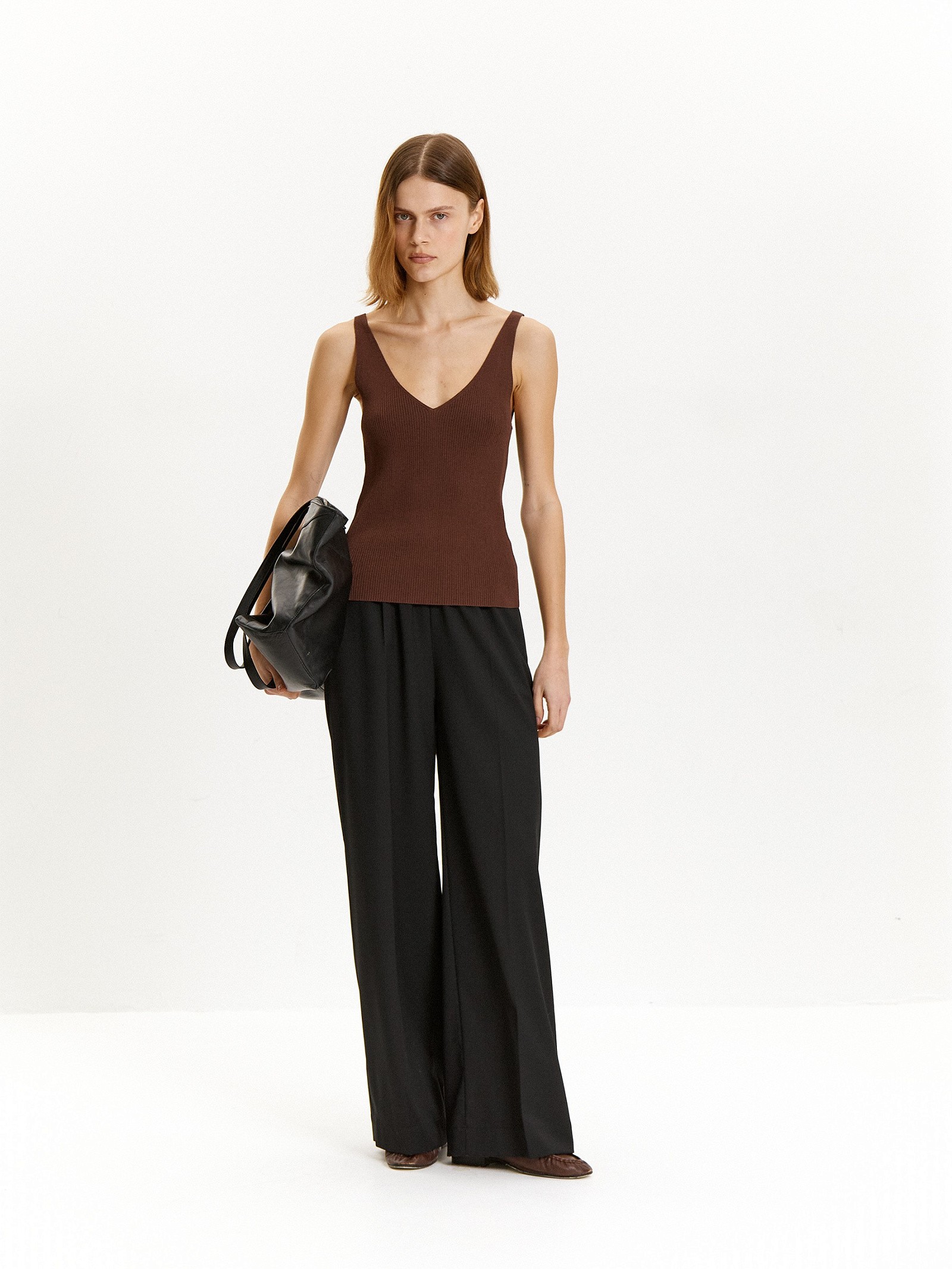 Трикотажный топ из вискозы