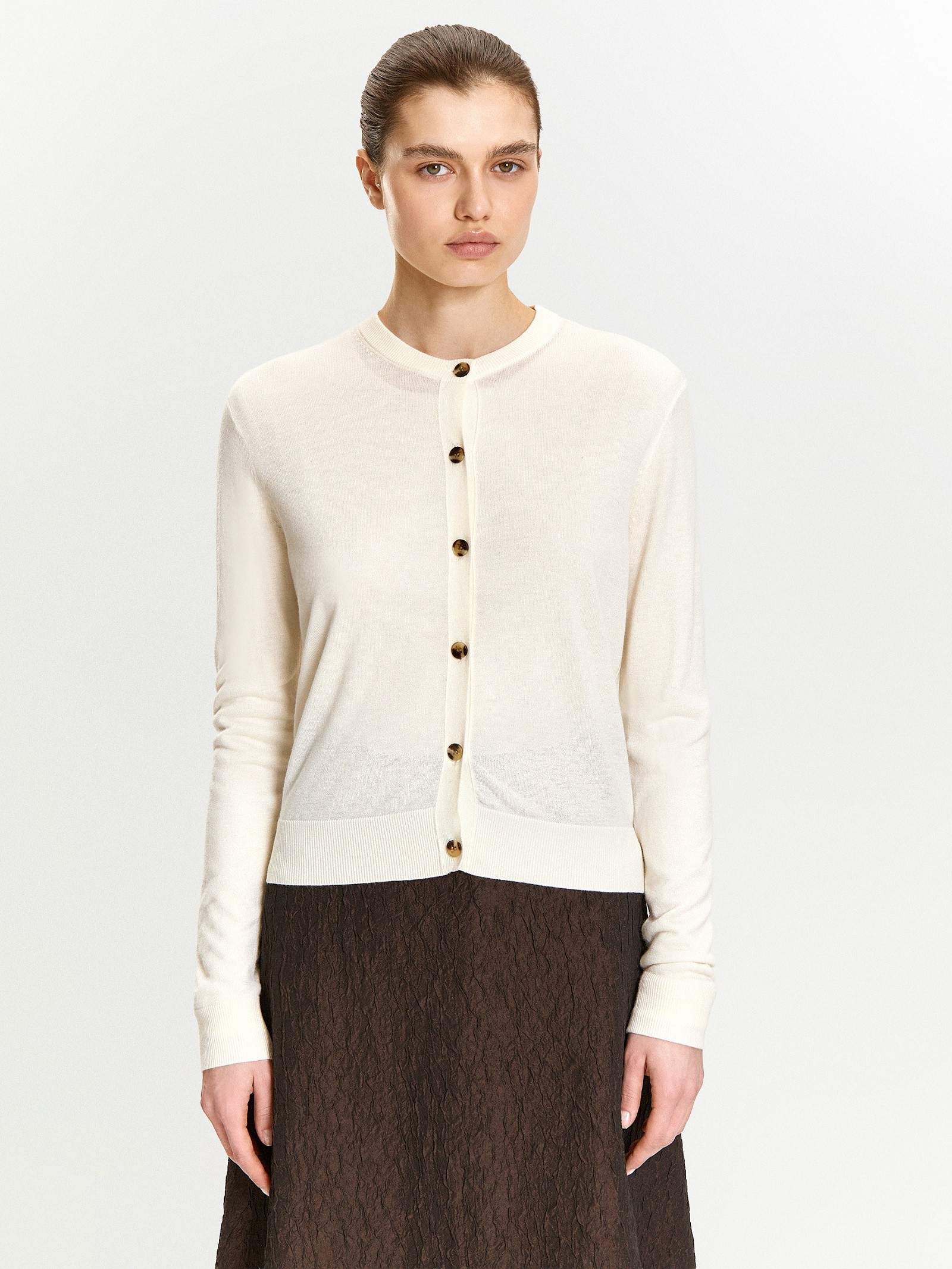 Кардиган с содержанием шерсти