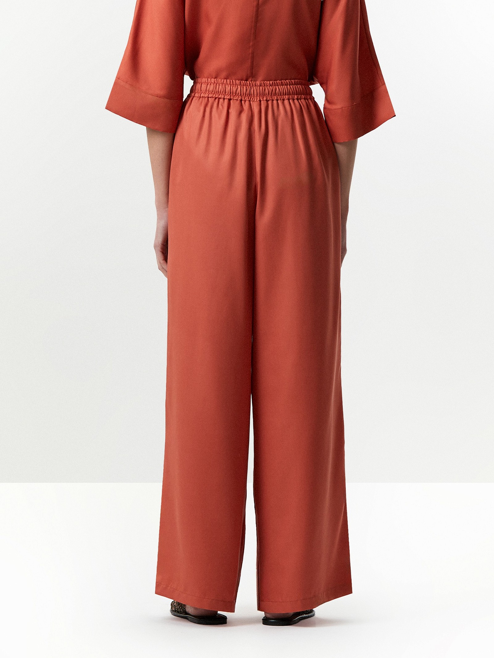 Брюки на резинке из 100% тенсела