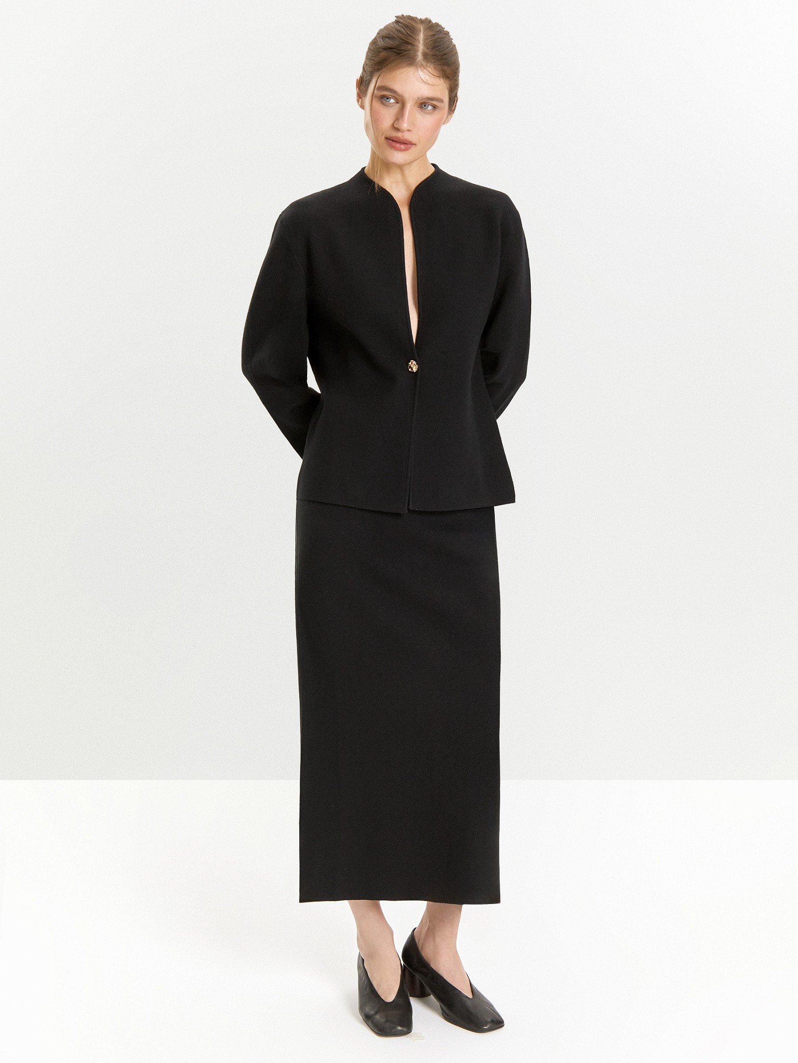 Юбка с содержанием шерсти