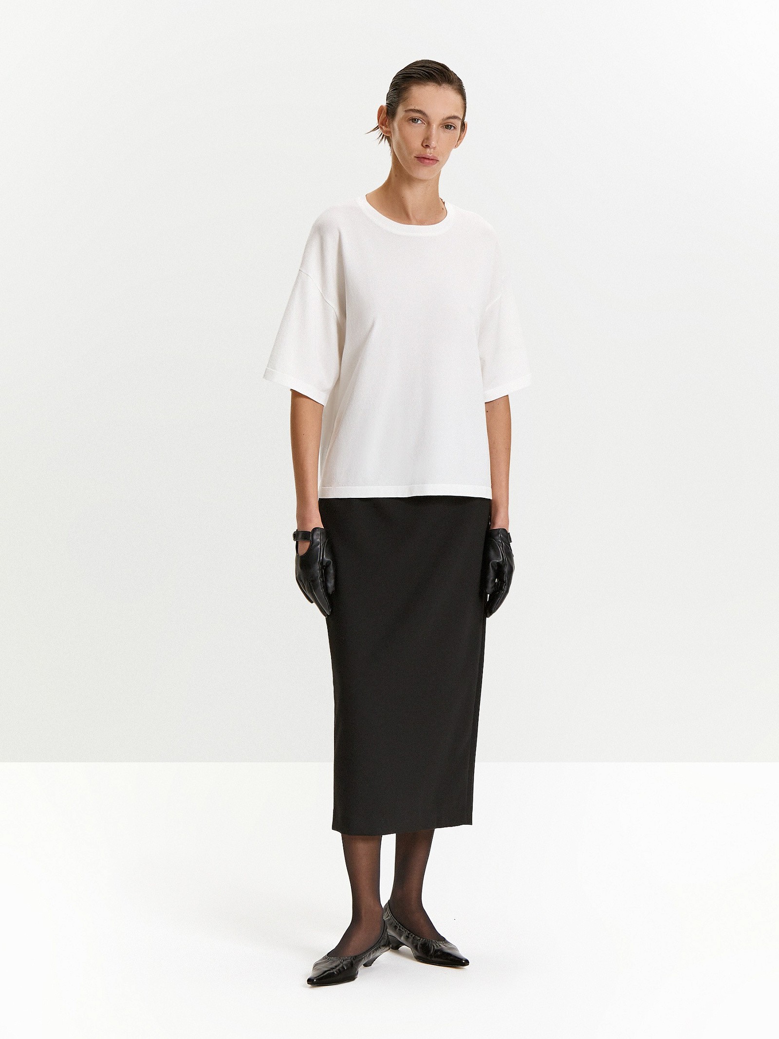 Футболка с содержанием шелка