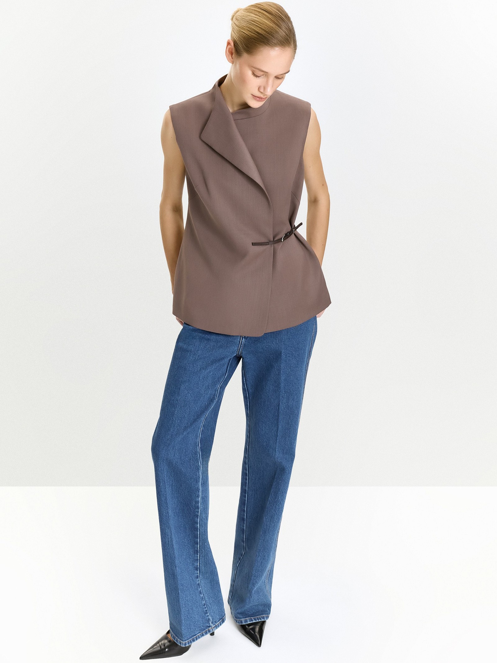 Жилет удлиненный