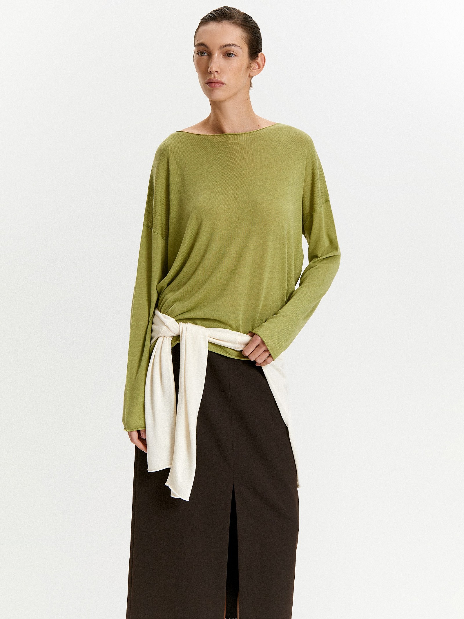 Джемпер с содержанием шелка