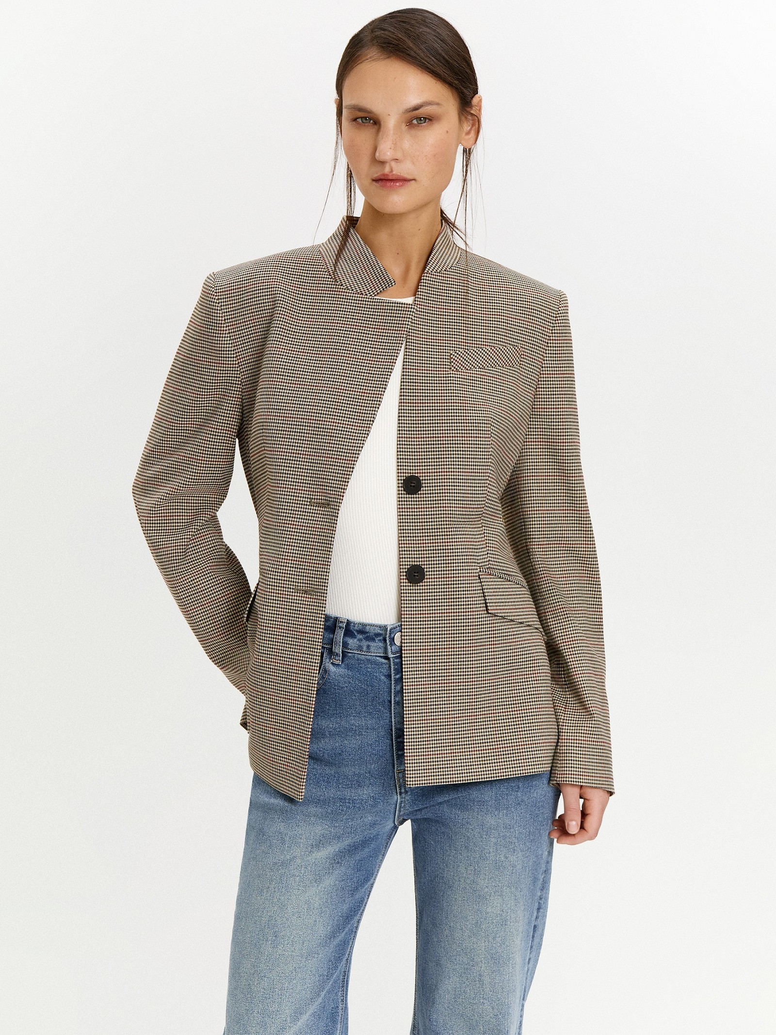 Жакет в клетку