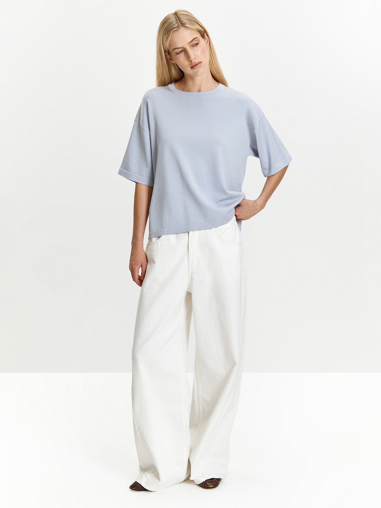 Футболка с содержанием шелка