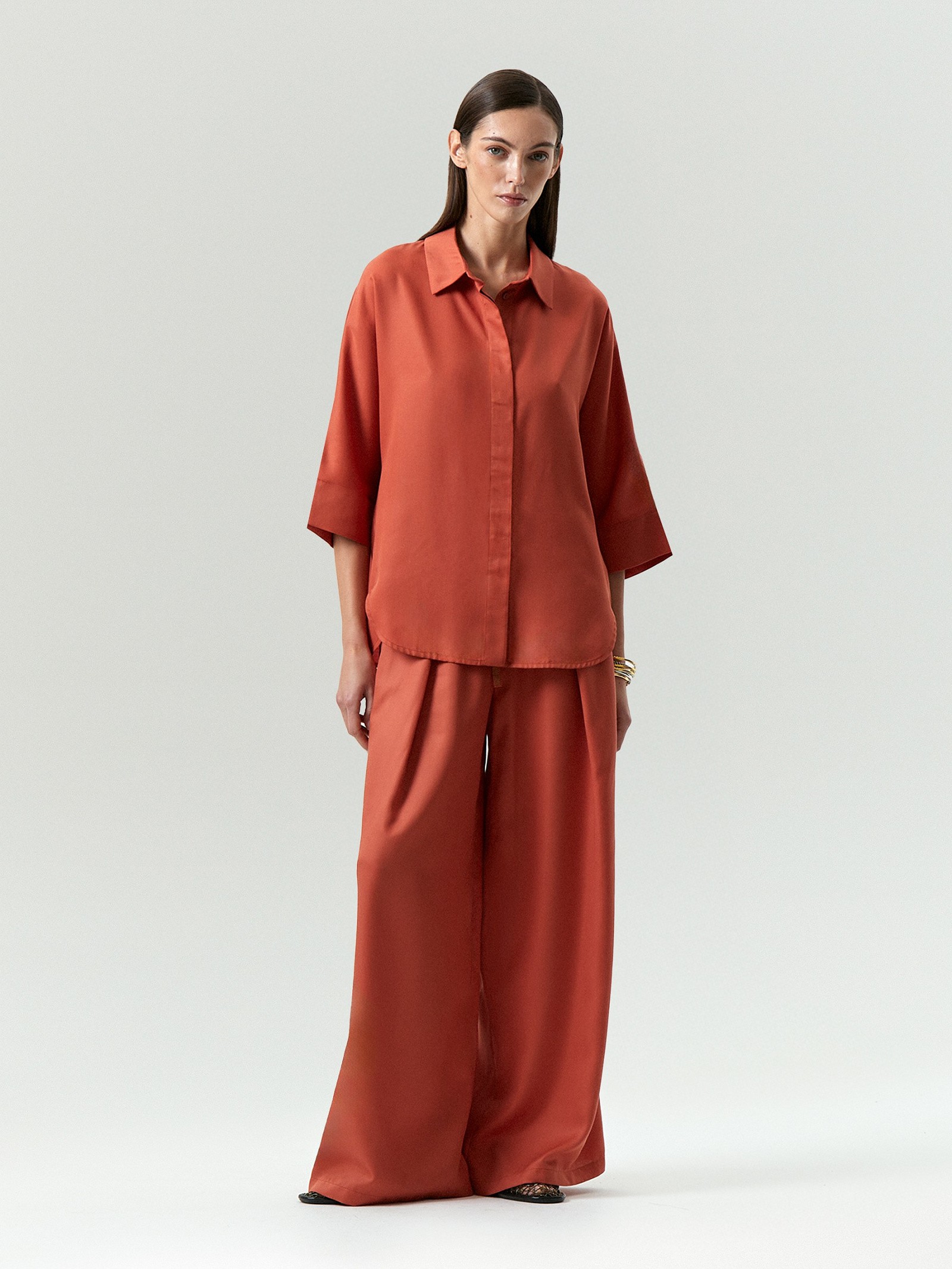 Рубашка из 100% тенсела