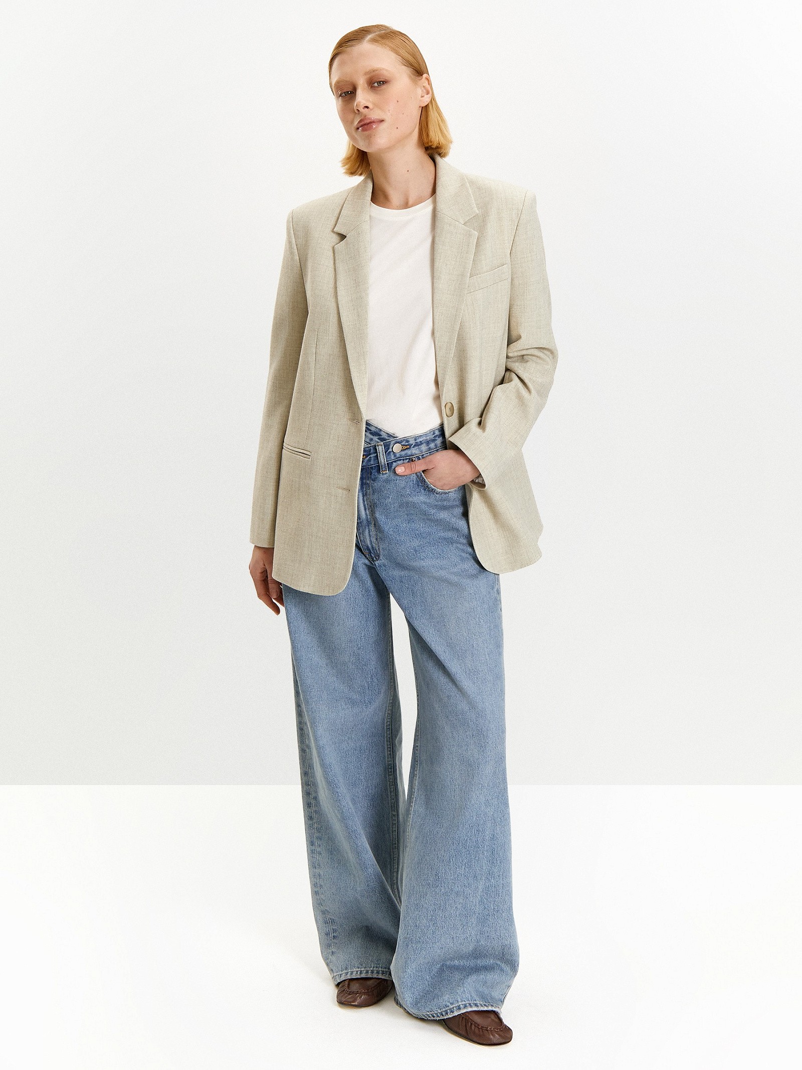 Жакет однотонный