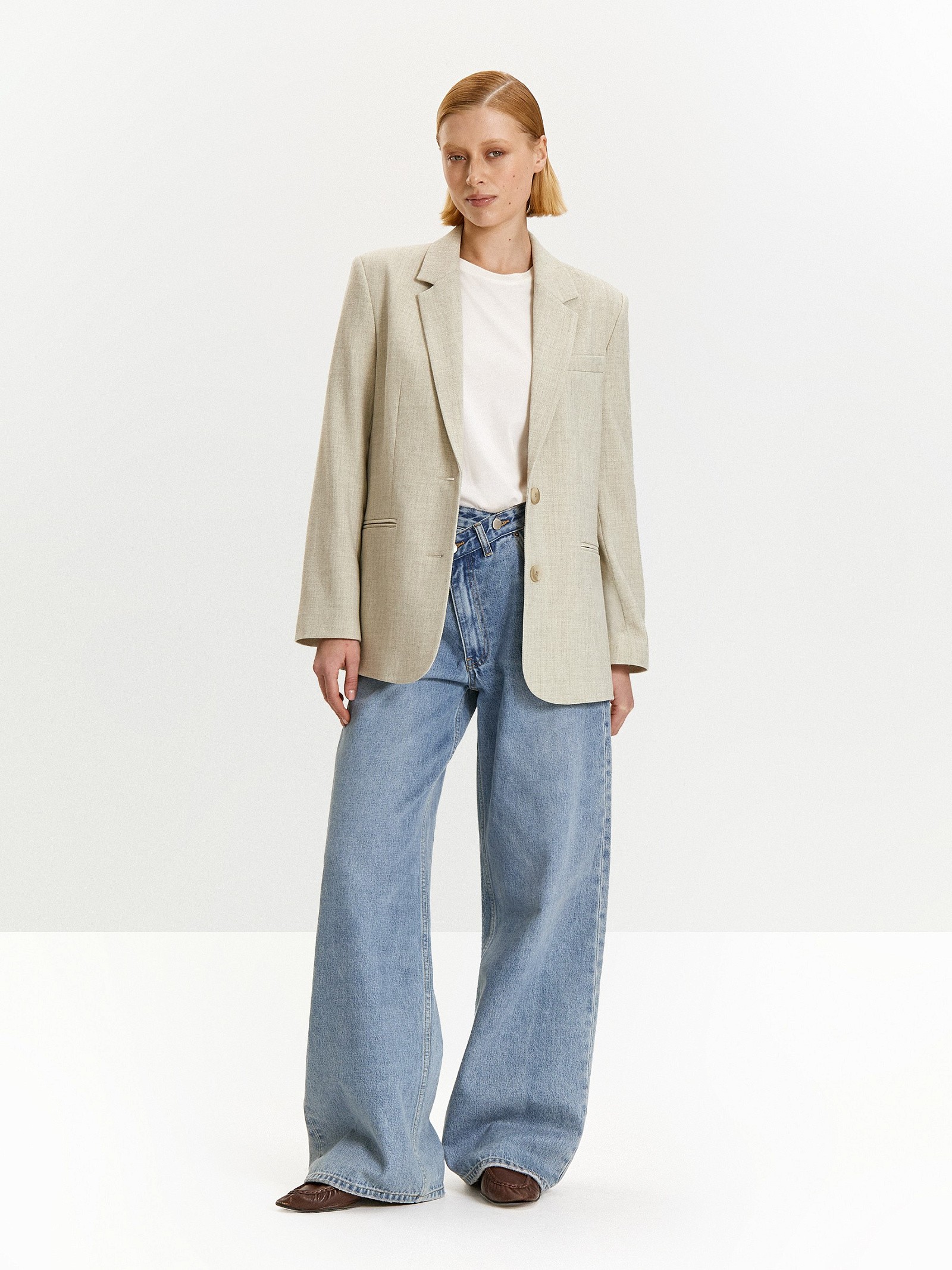 Жакет однотонный