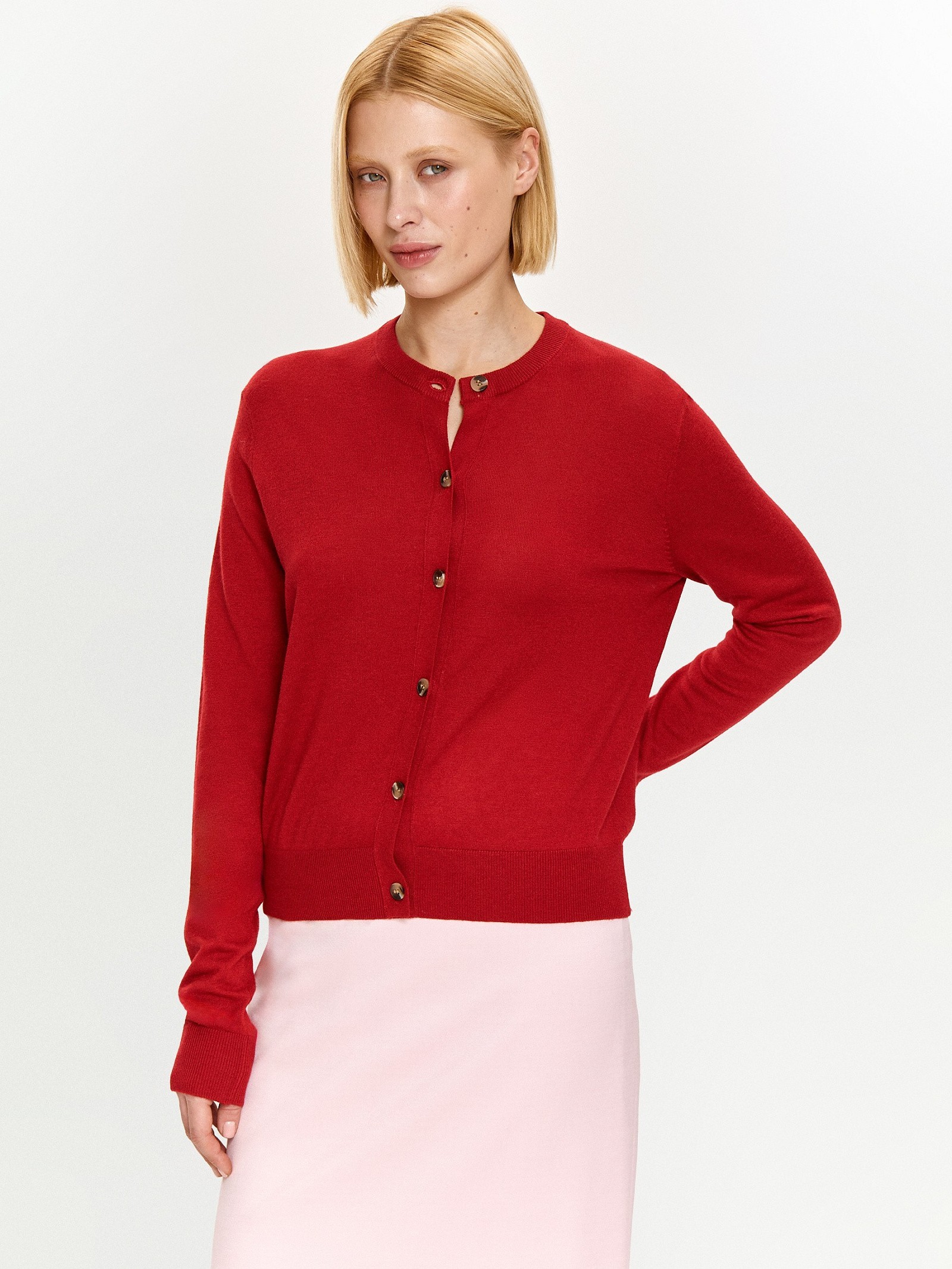 Кардиган с содержанием шерсти