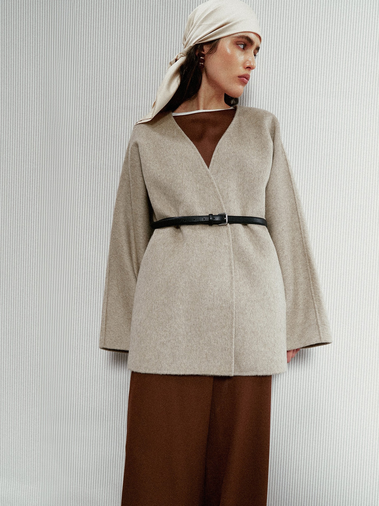 Полупальто из шерсти