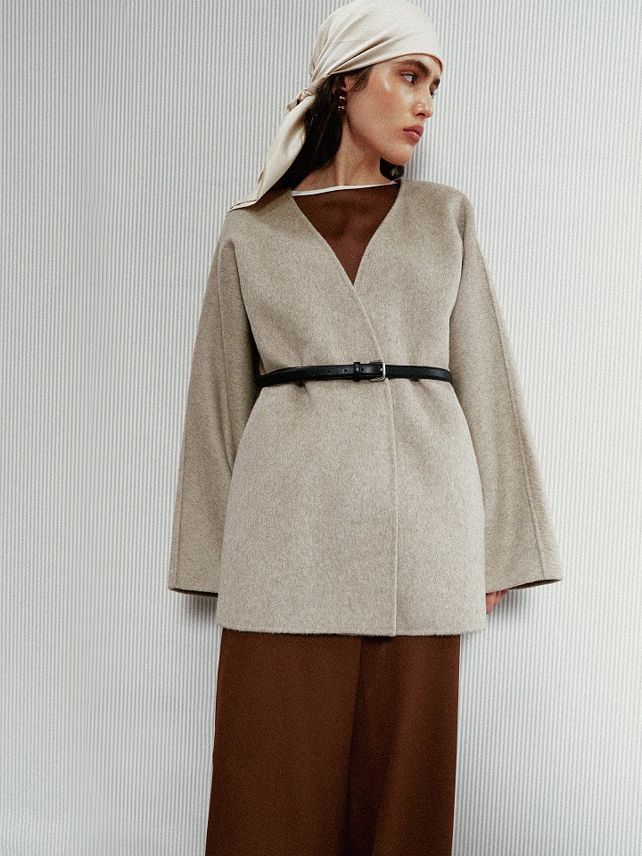 Полупальто из шерсти