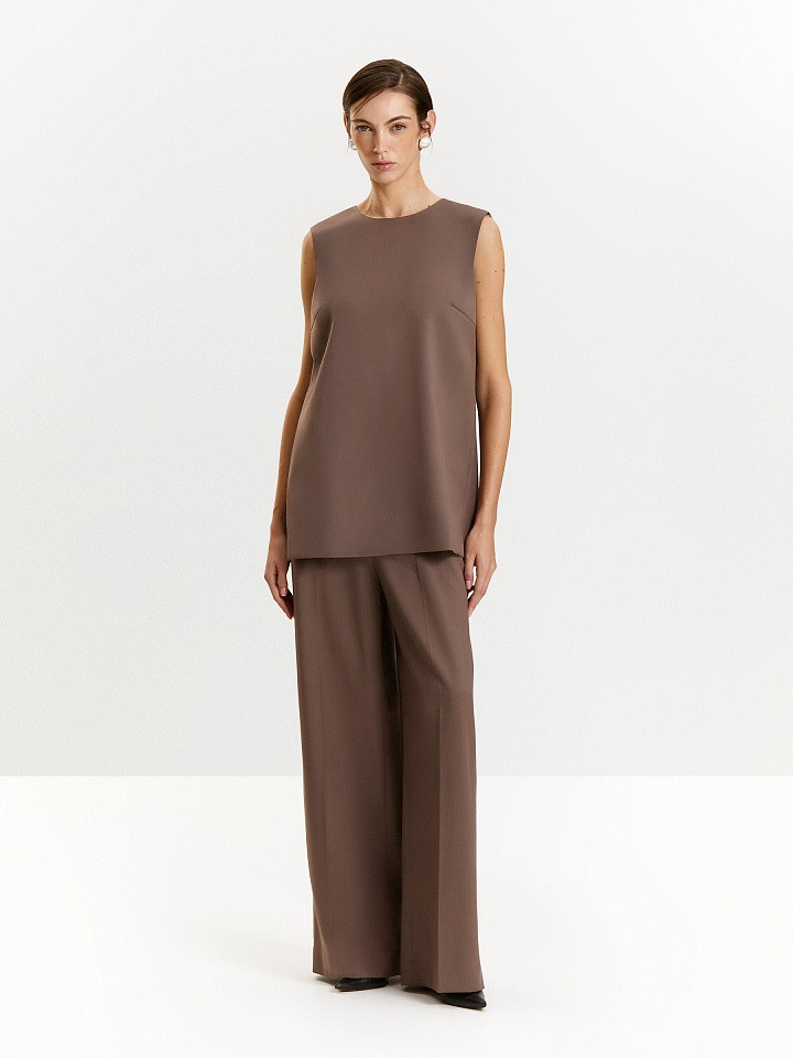 Брюки широкого кроя