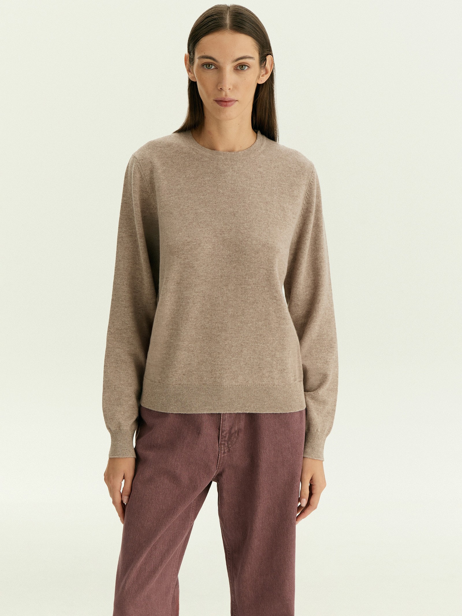 Джемпер из вискозного трикотажа с добавлением шерсти