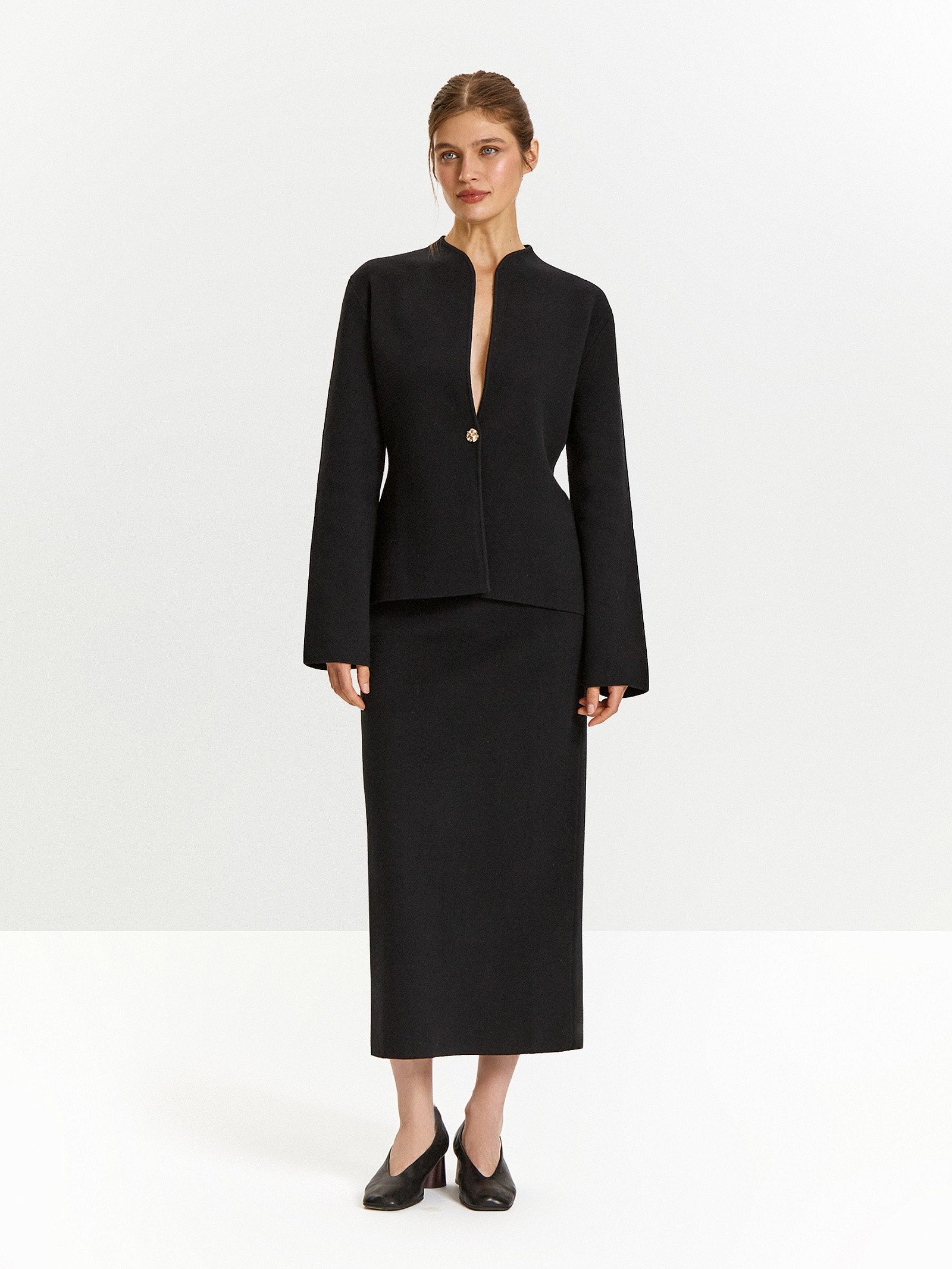 Юбка с содержанием шерсти