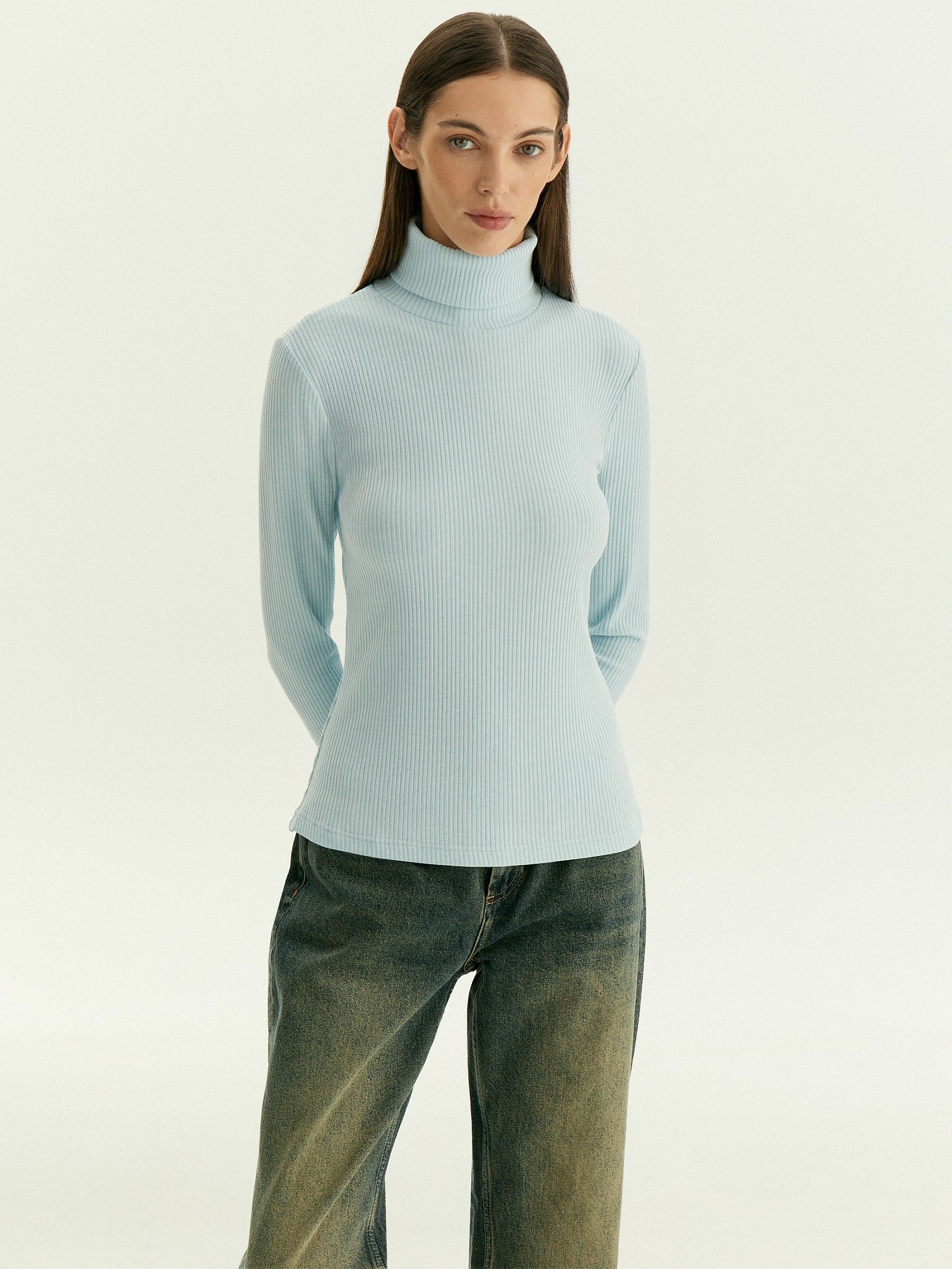 Водолазка из вискозы с добавлением шерсти