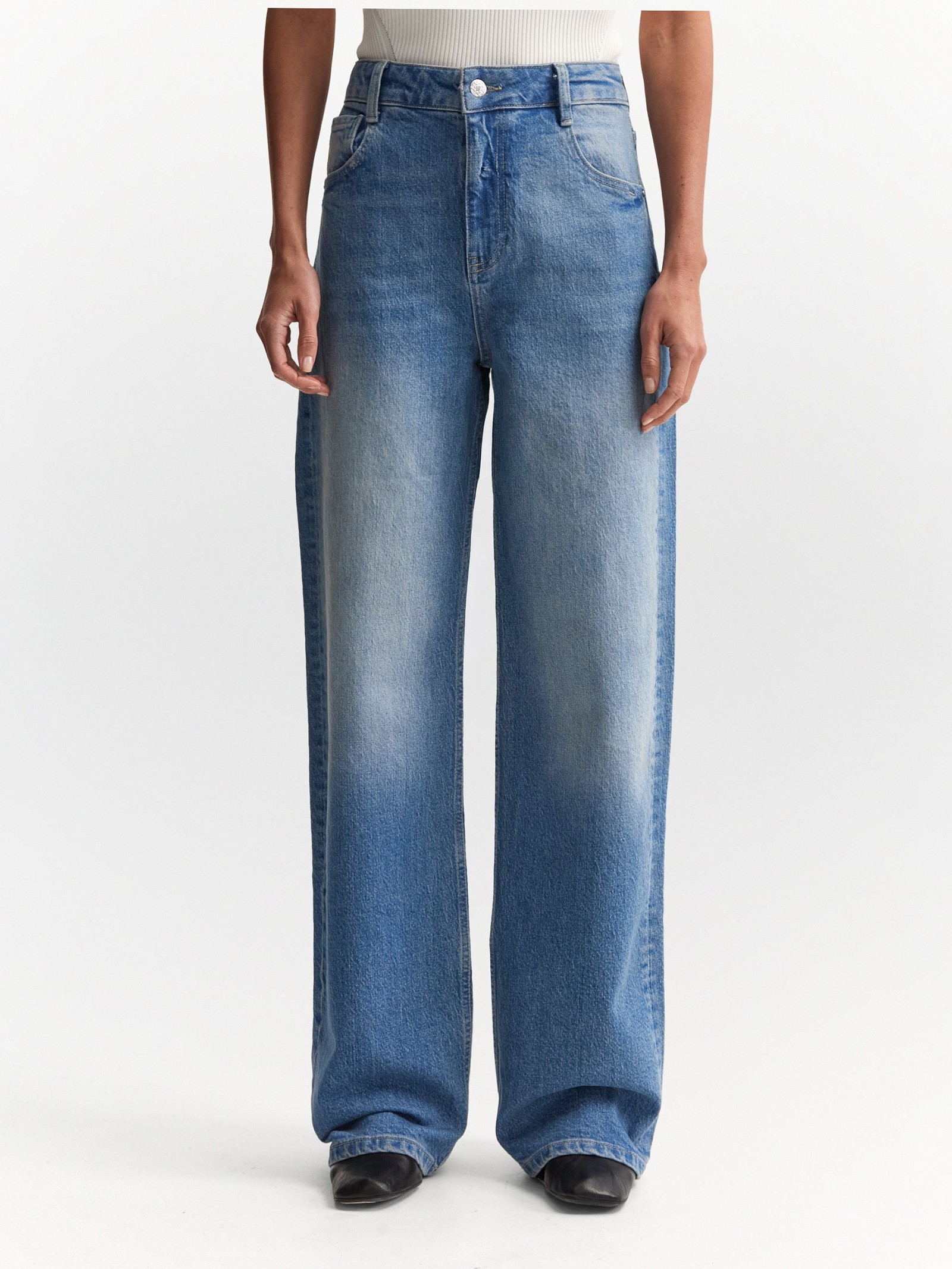 Джинсы Cropped Wide Leg 520