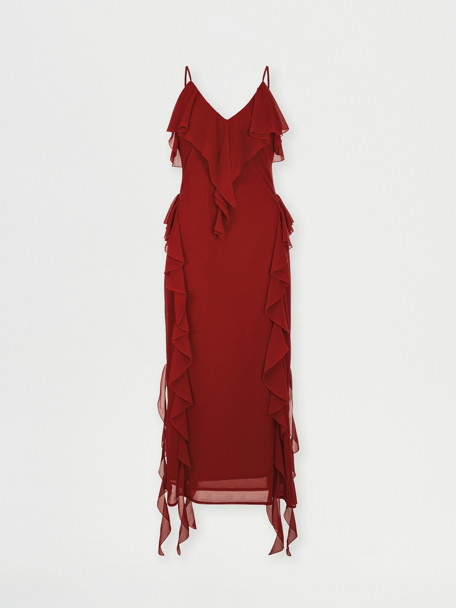 Платье с воланом