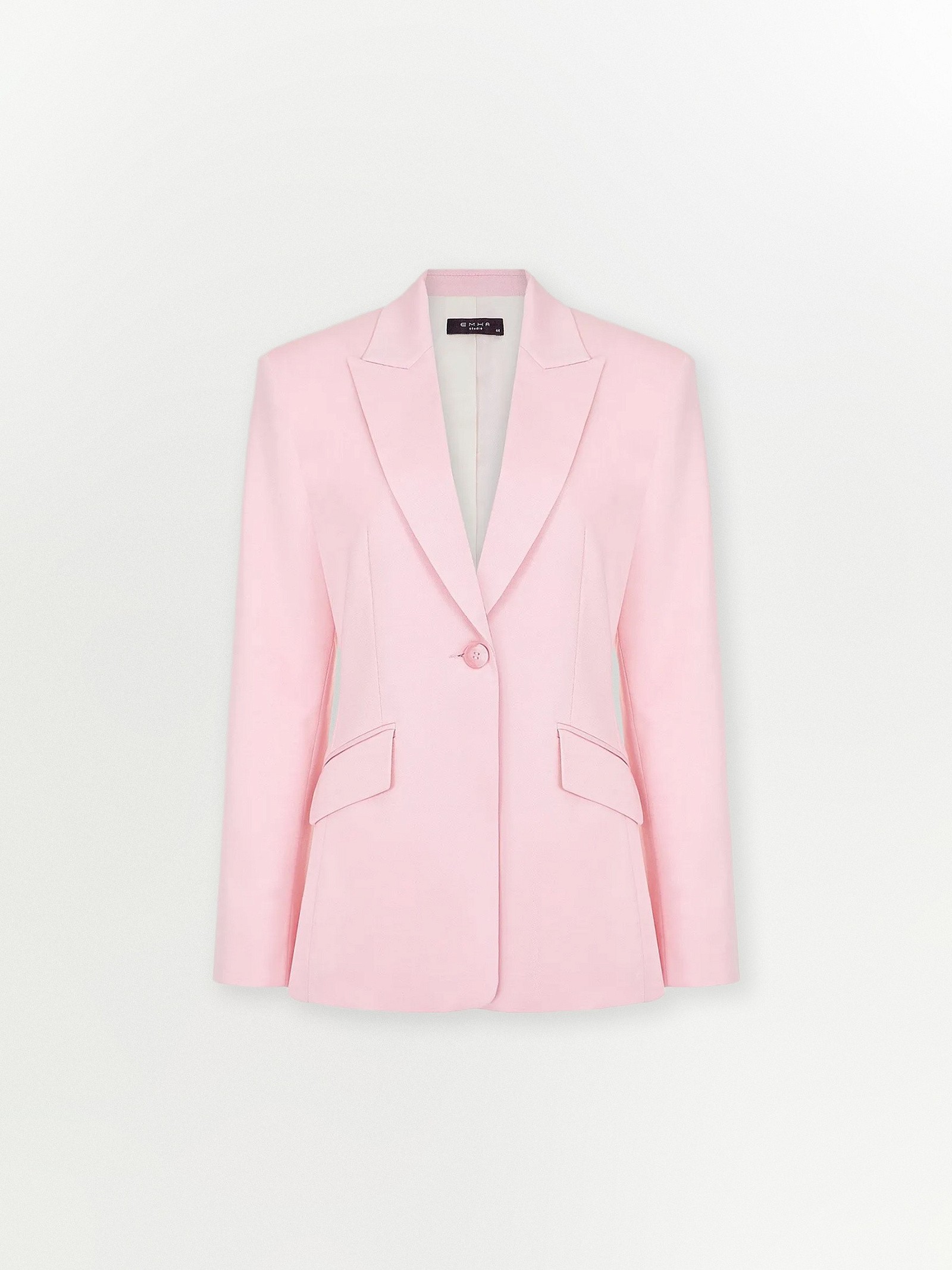 Однобортный жакет из костюмной шерсти