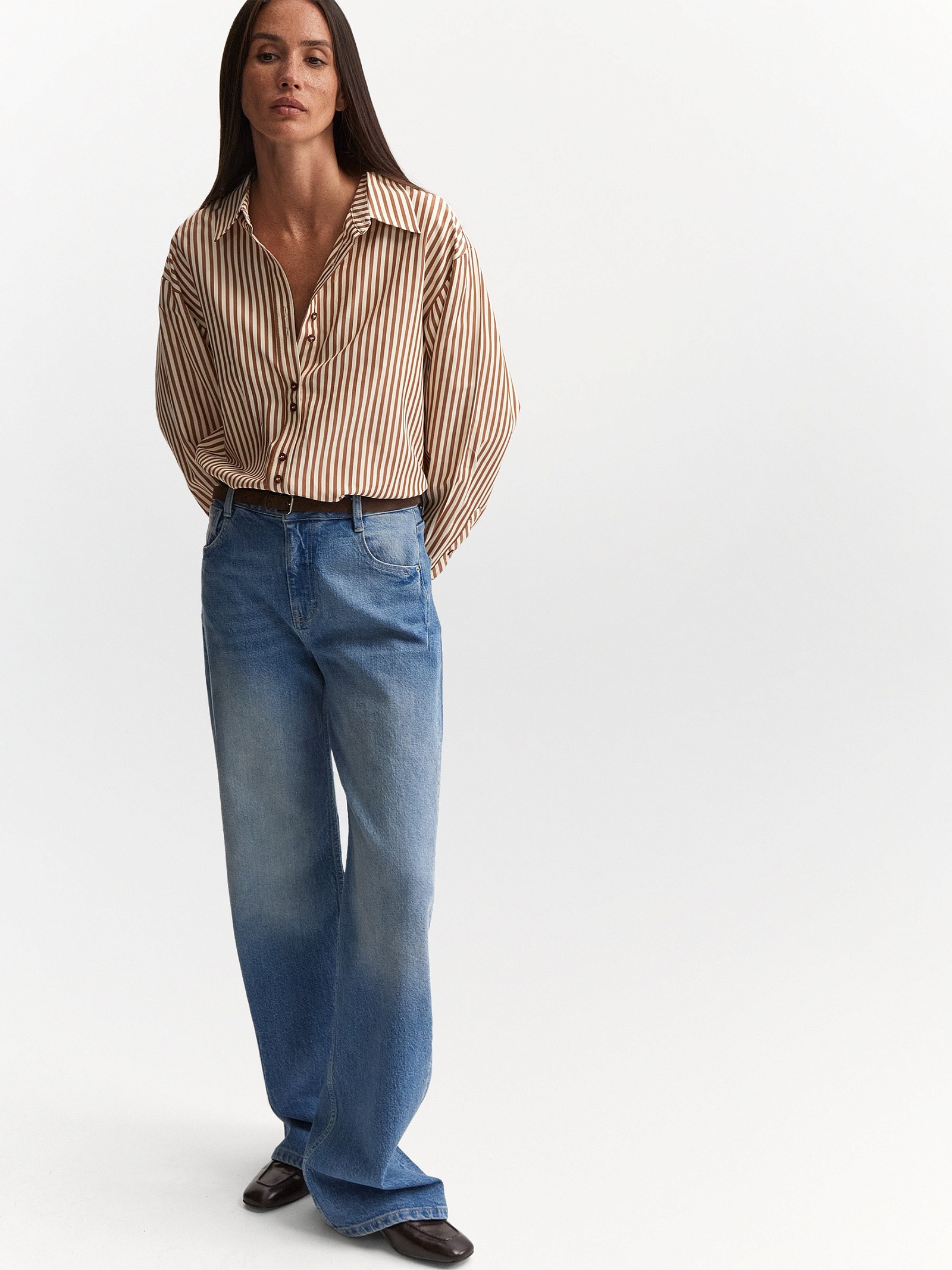 Джинсы Cropped Wide Leg 520