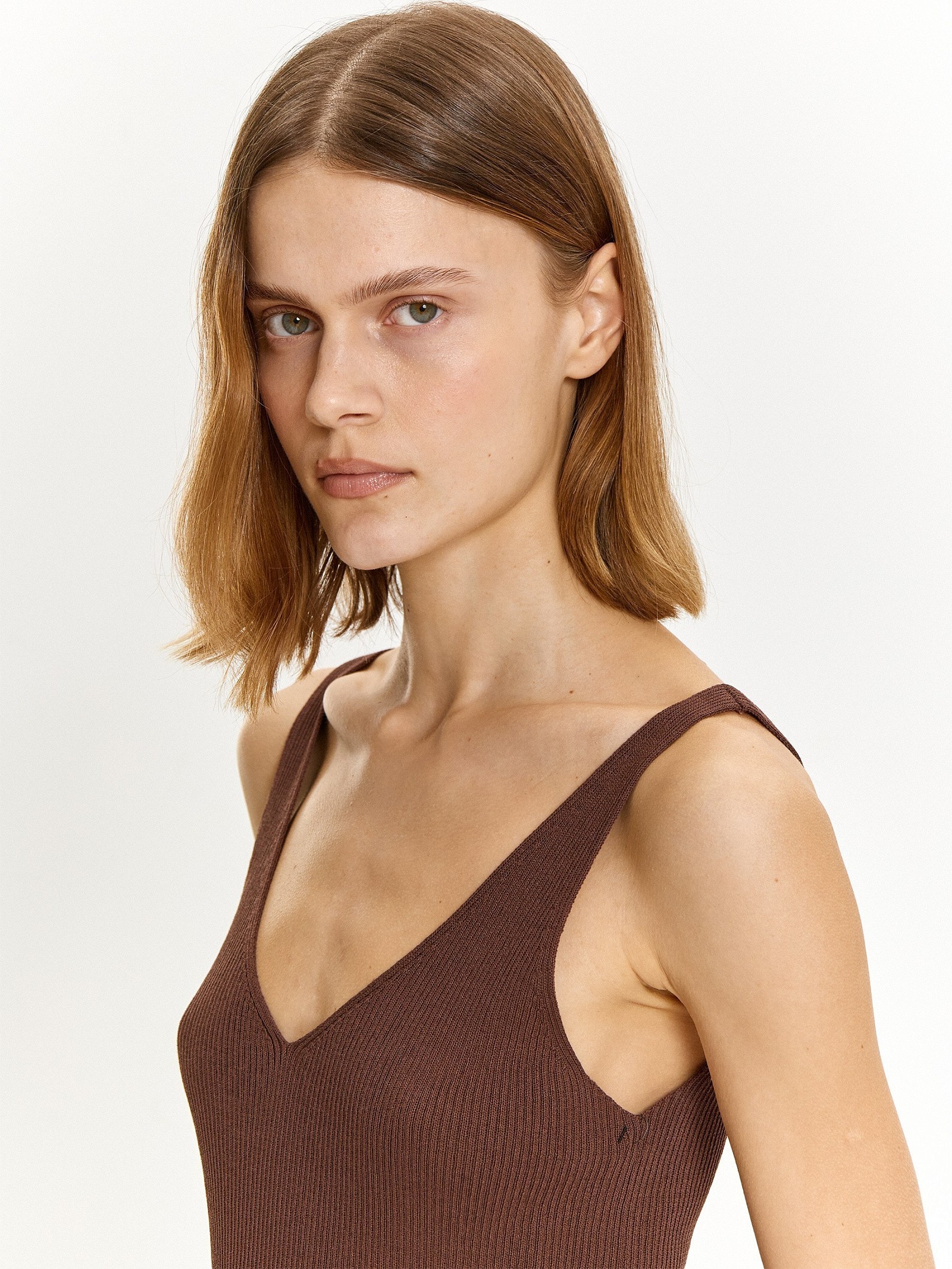 Трикотажный топ из вискозы