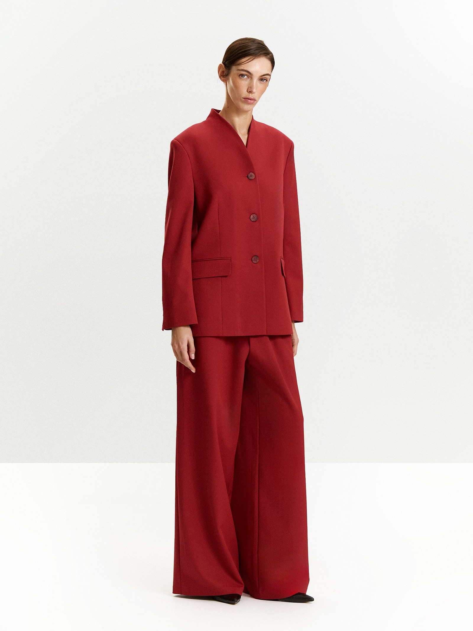 Брюки широкого кроя