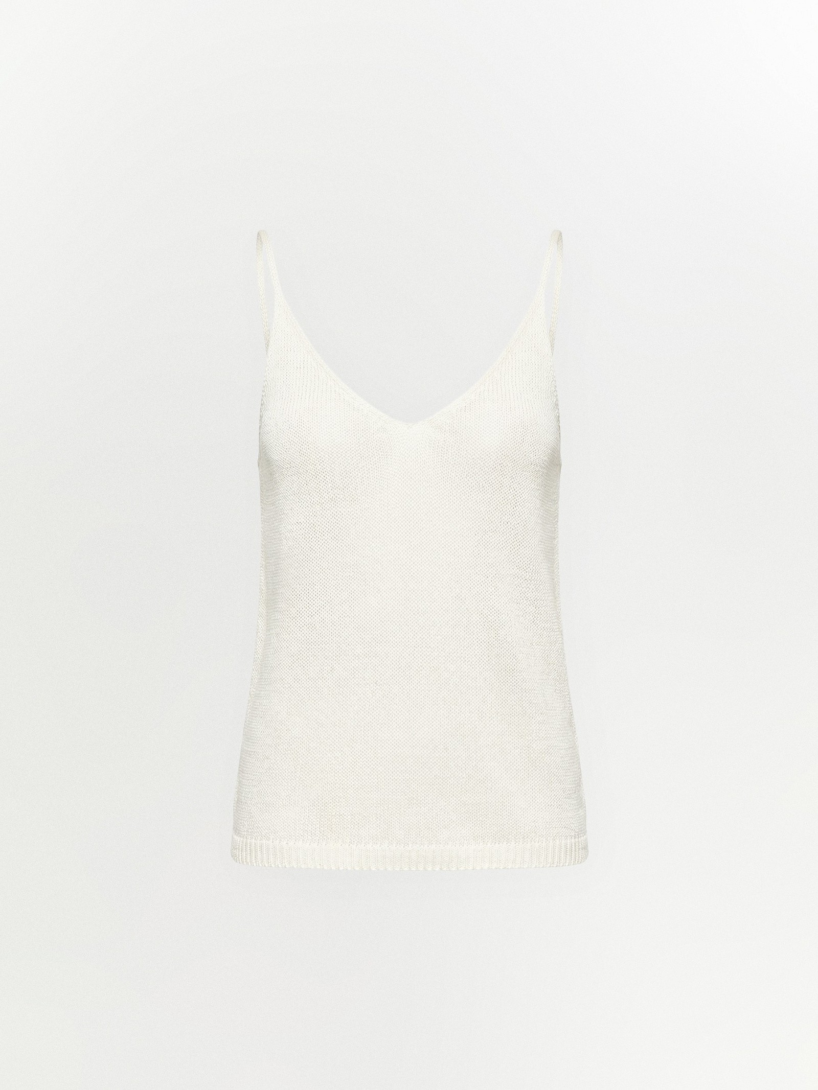 Трикотажный топ с металлизированной нитью