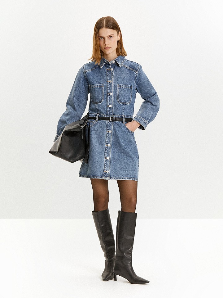 Джинсовое платье